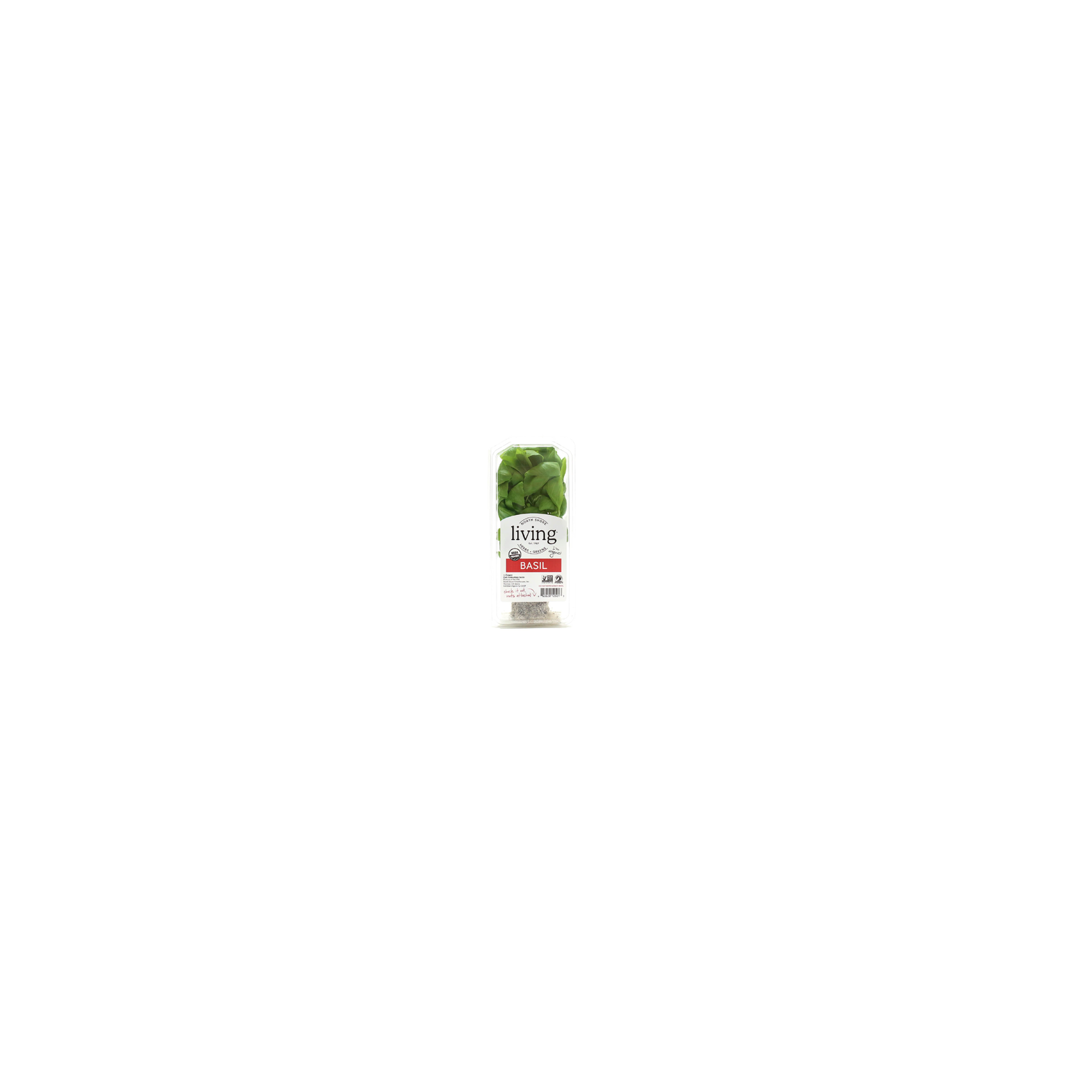 North Shore Living Herbs & Greens Organic Basil - 1 Count