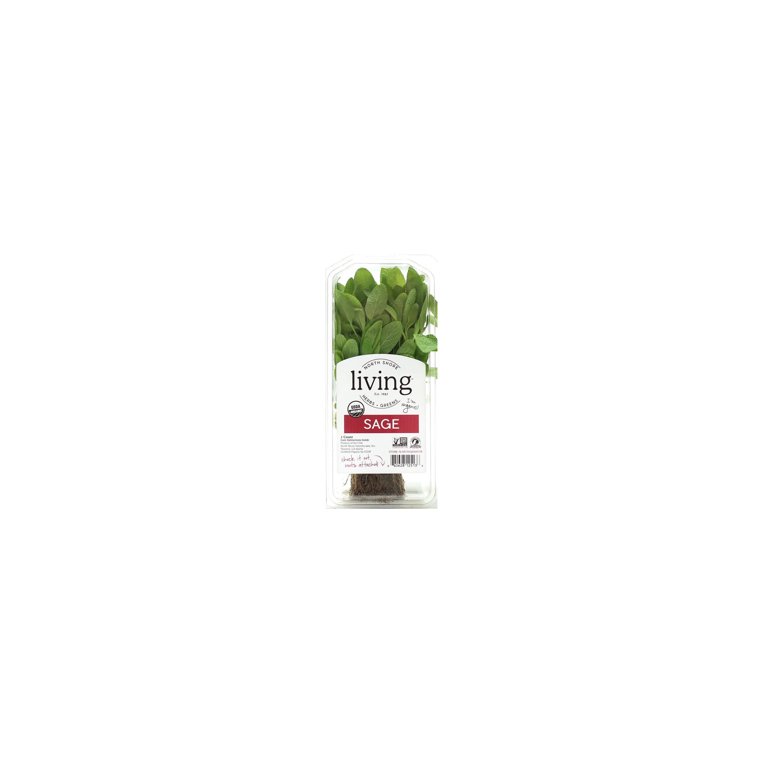 North Shore Living Herbs & Greens Organic Sage - 1 Count