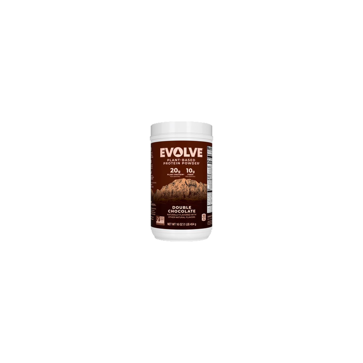 Evolve Plant Based Protein Powder Double Chocolate - 16 Ounce Image 1 of 3