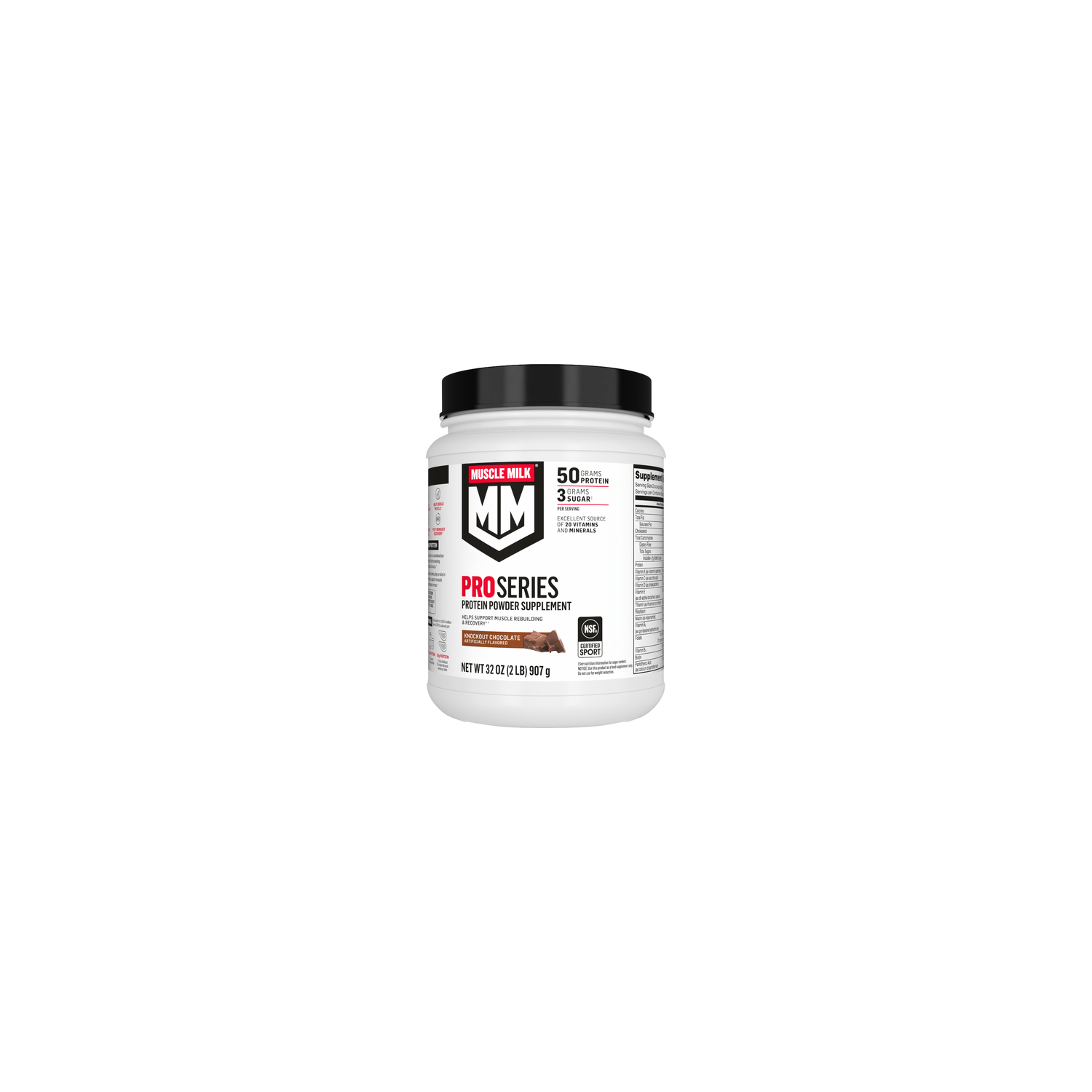 Muscle Milk Pro Series Protein Powder Supplement Knockout Chocolate Artificially Flavored - 32 Ounce Image 1 of 3