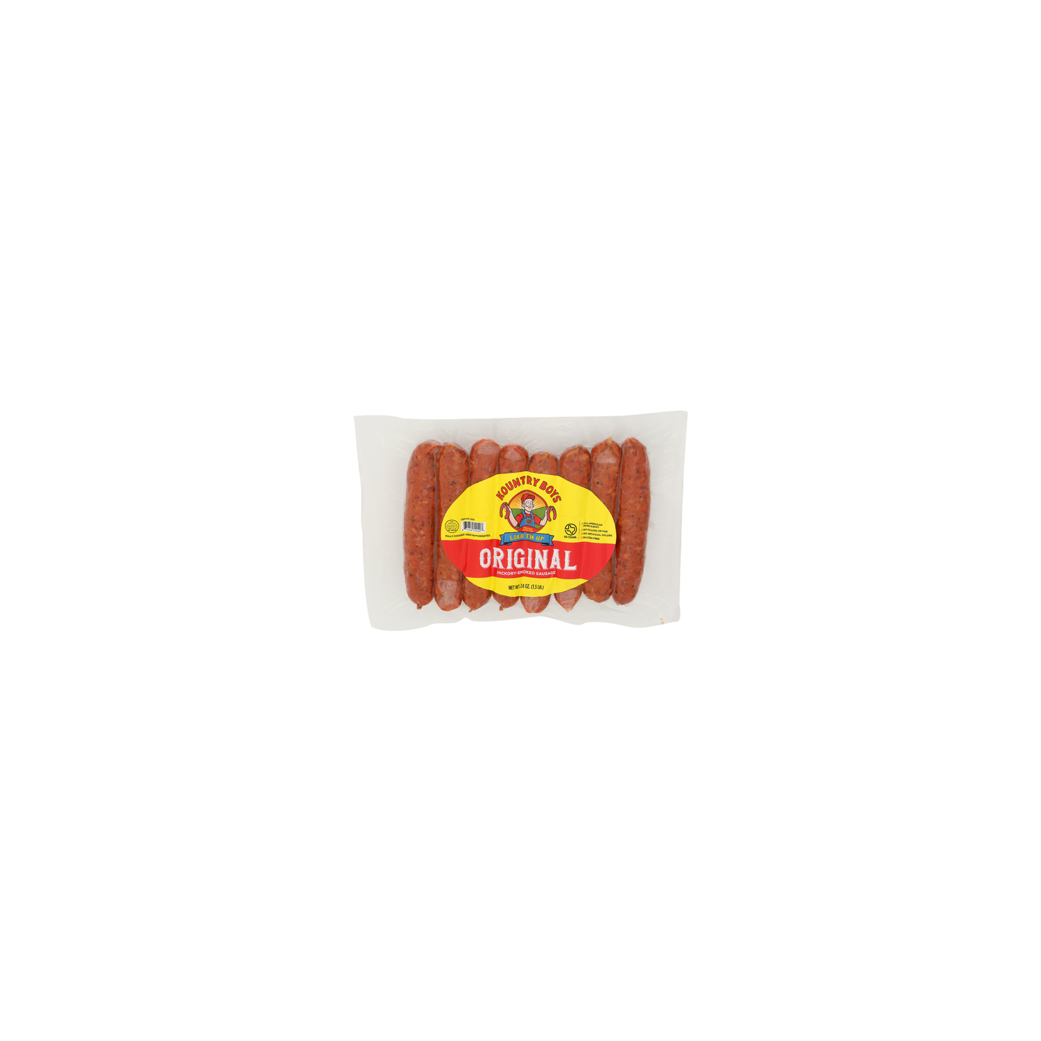 Kountry Boys Smoked Pork & Beef Sausage - 24 Ounce Image 1 of 4