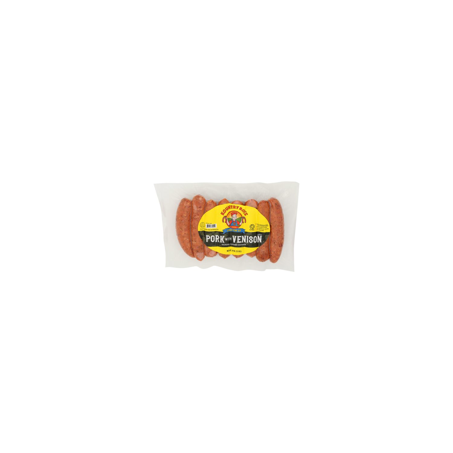 Kountry Boys Smoked Pork With Venison Added Sausage - 24 Ounce Image 1 of 4