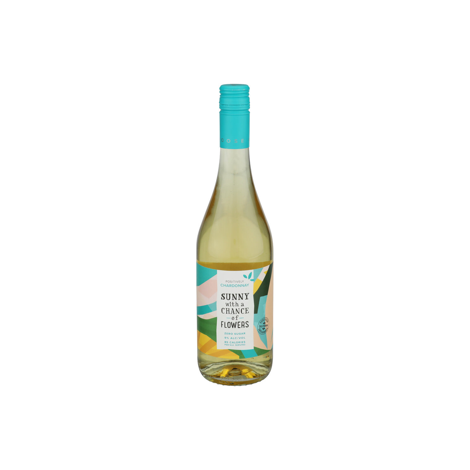 Sunny With A Chance Of Flowers Green Apples, Stone Fruit And Citrus, Notes Butterscoth Vanilla Chardonnay Still Wine - 750 ml Image 1 of 3