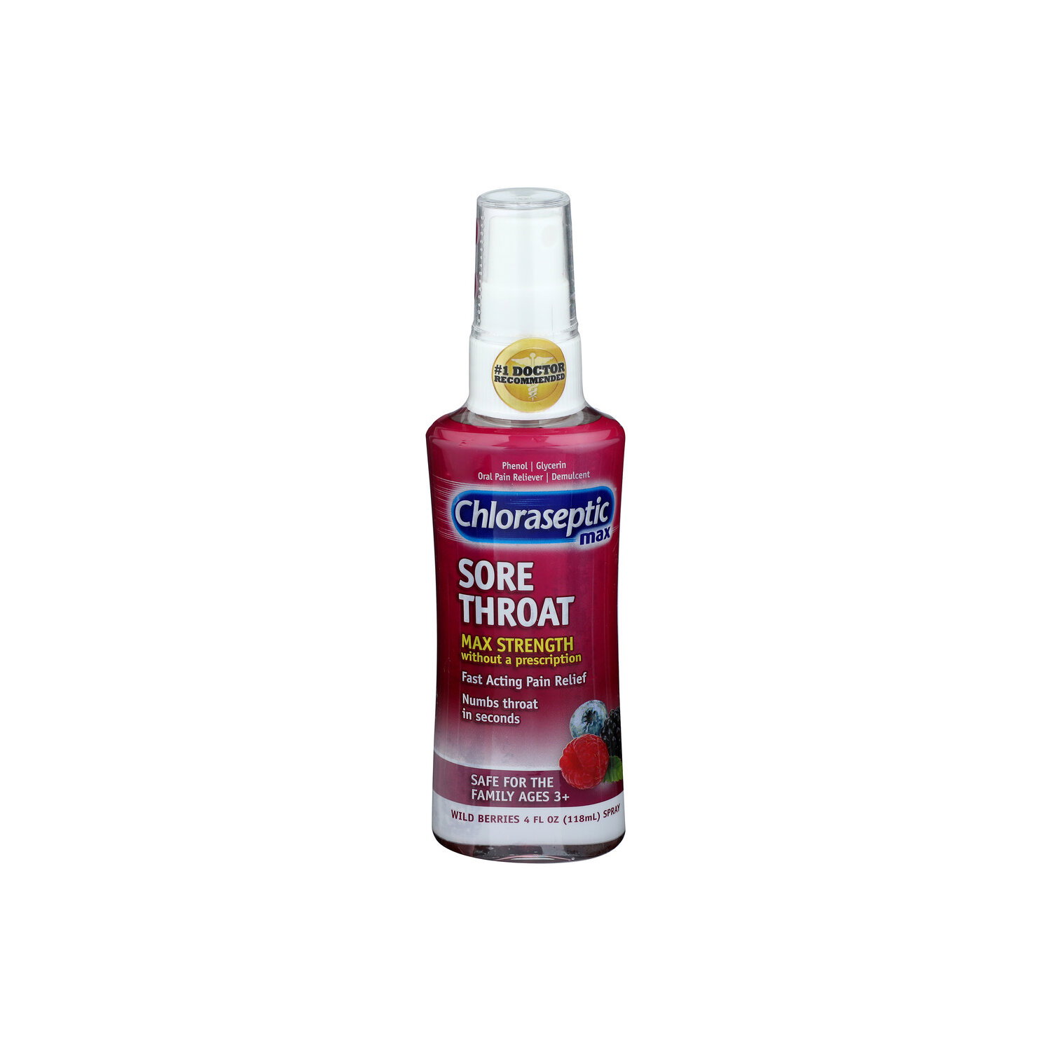 Chloraseptic Max Berry Spray - 4 Fluid Ounce Image 1 of 2