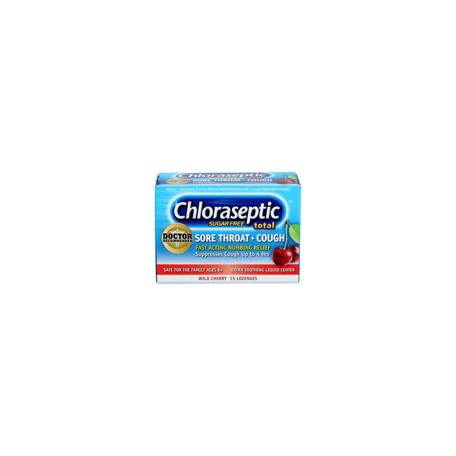 Chloraseptic Total Wild Cherry Total Sore Throat + Cough - 15 Count Image 1 of 4