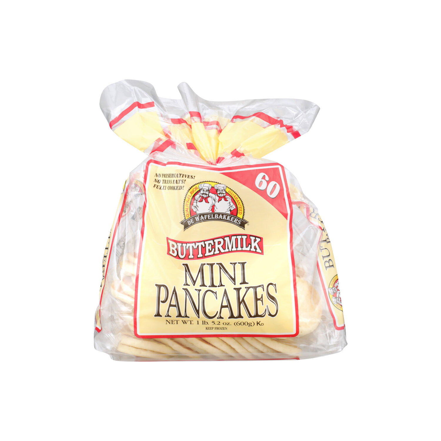 De Wafelbakkers Mini Buttermilk Pancakes - 10 Gram - 60 Count Image 1 of 2