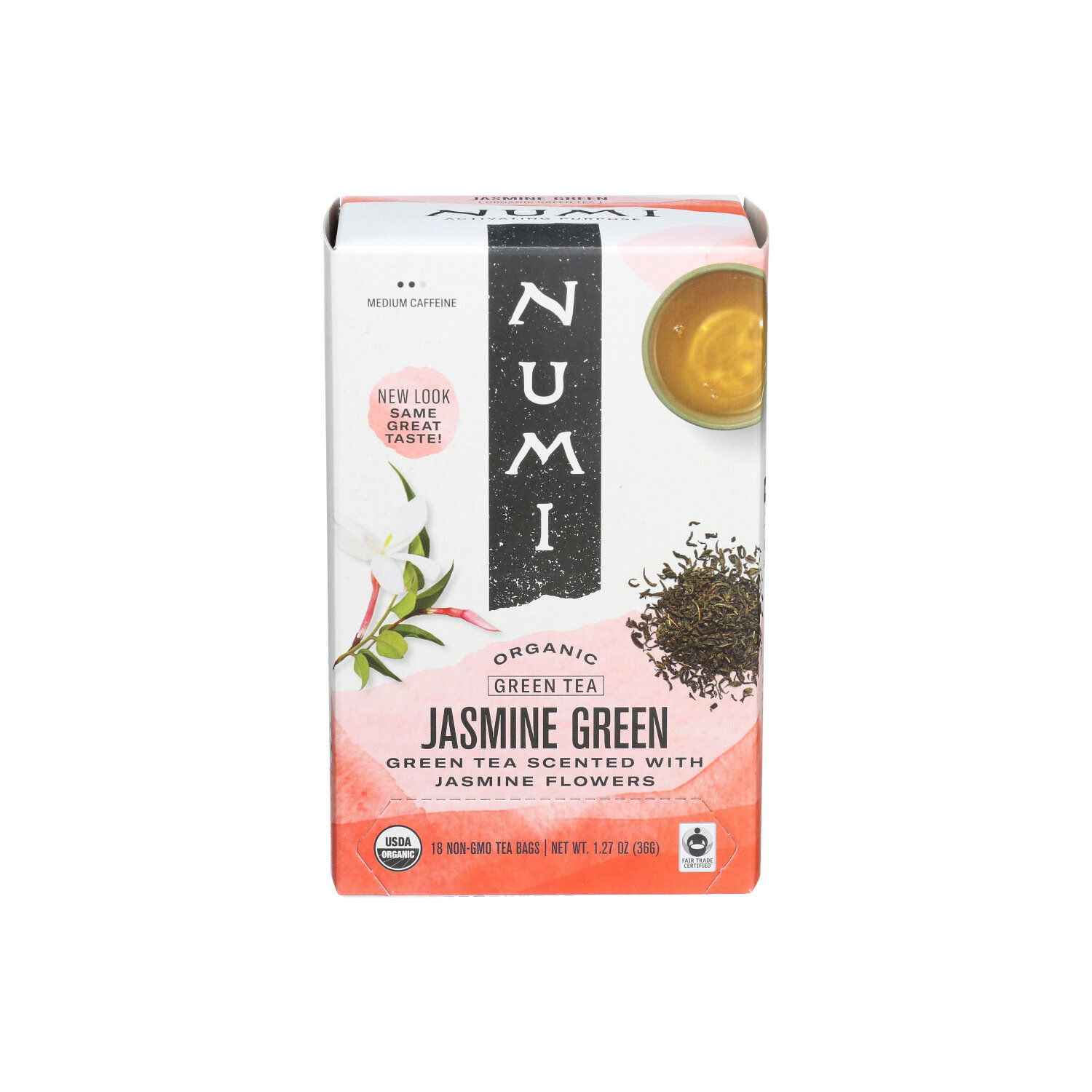 Numi Green Tea Jasmine - 0.071 Ounce - 18 Count - Super 1 Foods