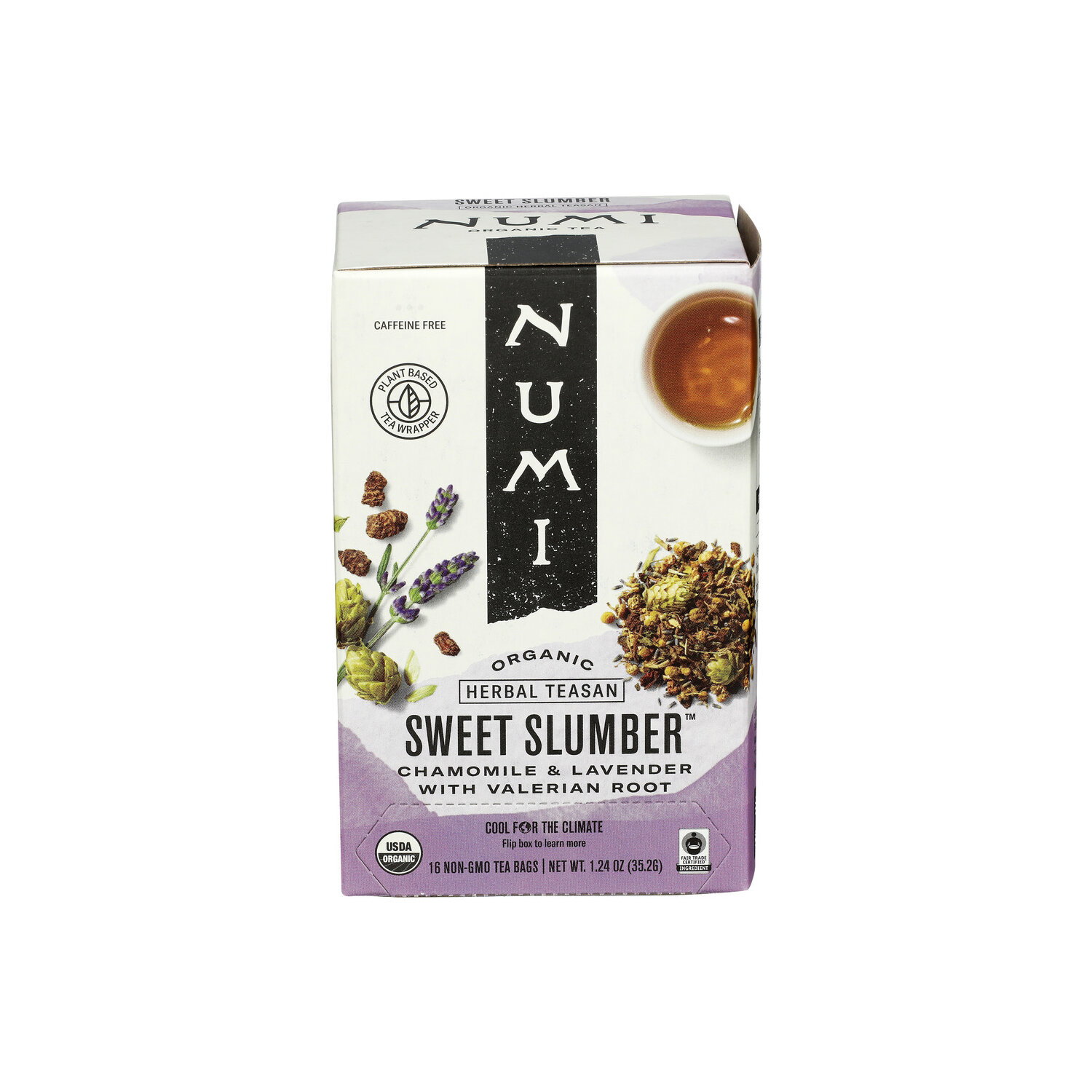 Numi Chamomile & Lavender With Valerian Root Sweet Slumber - 0.078 Ounce - 16 Count Image 1 of 4