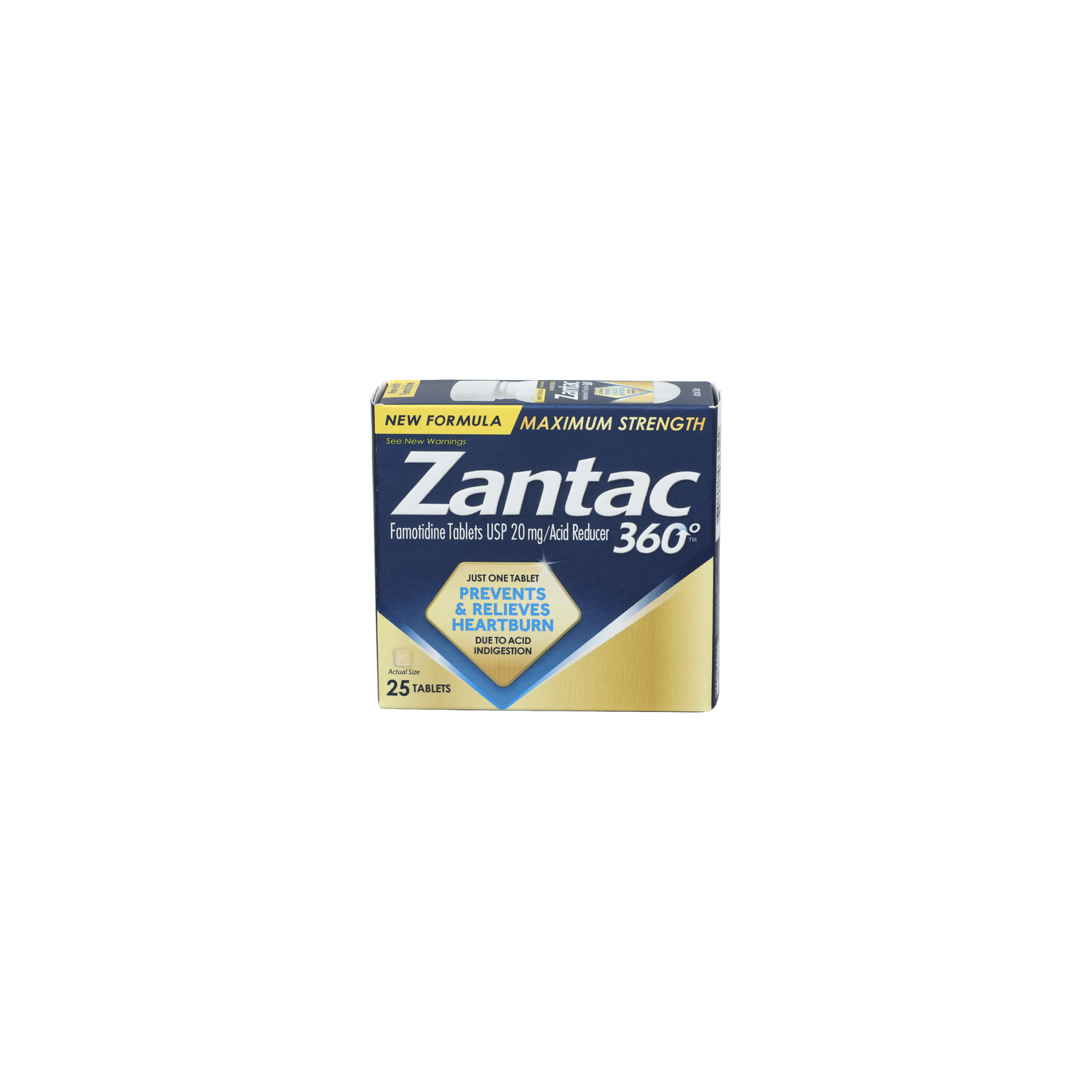 Zantac 360° Famotidine Tablets Usp 20 Mgacid Reducer - 25 Count Image 1 of 4
