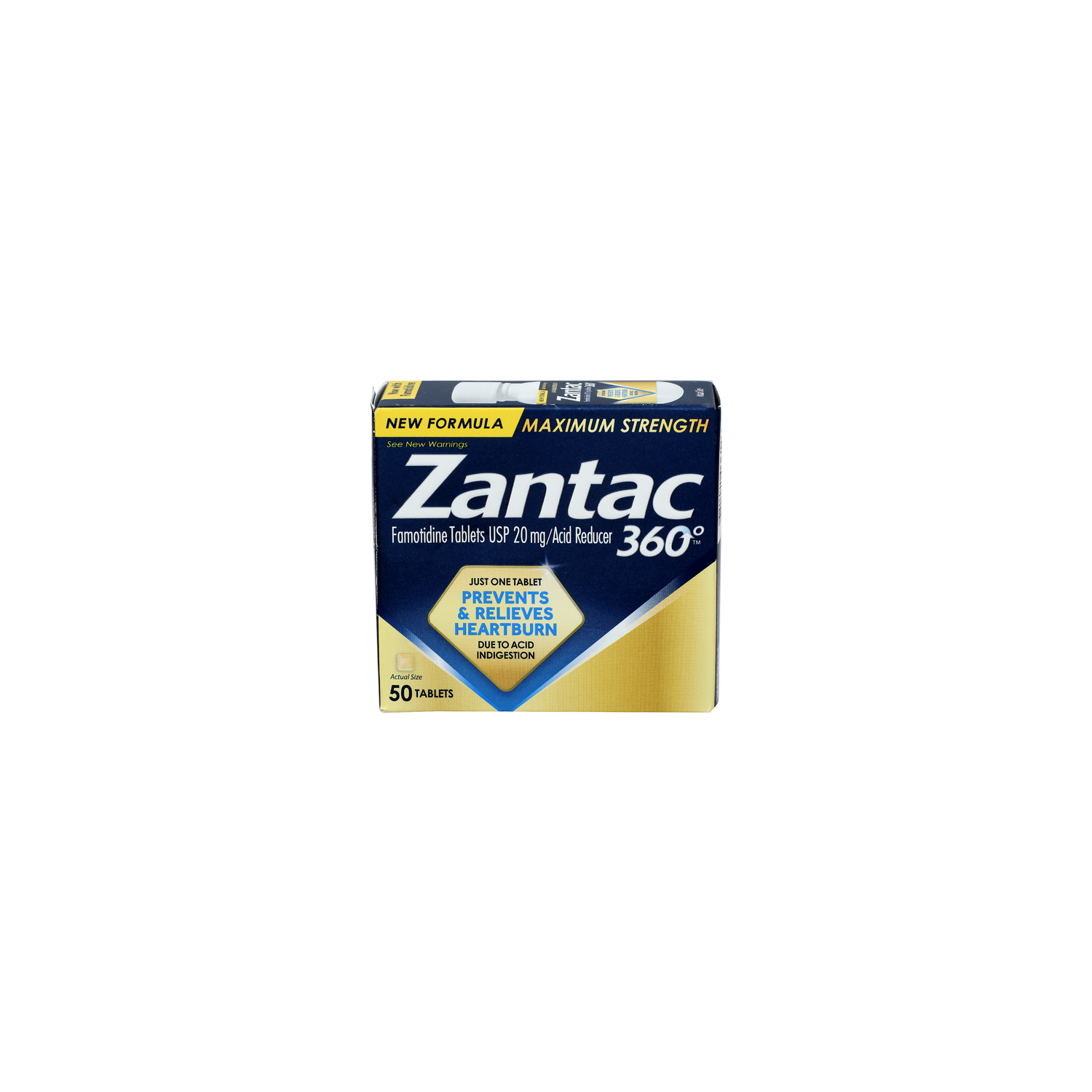Zantac 360° Famotidine Tablets Usp 20 Mgacid Reducer - 50 Count Image 1 of 4