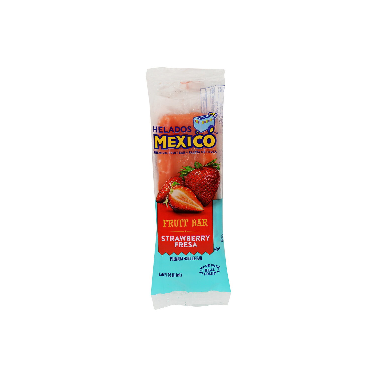 Helados Mexico Strawberry Fresa Fruit Bar - 3.75 Fluid Ounce Image 1 of 4