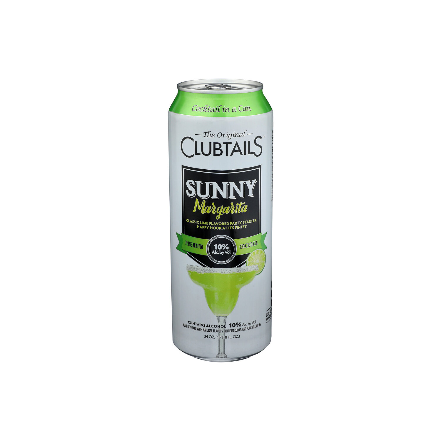 Clubtails Cocktail, Sunny Margarita, Premium - 24 Ounce Image 1 of 2