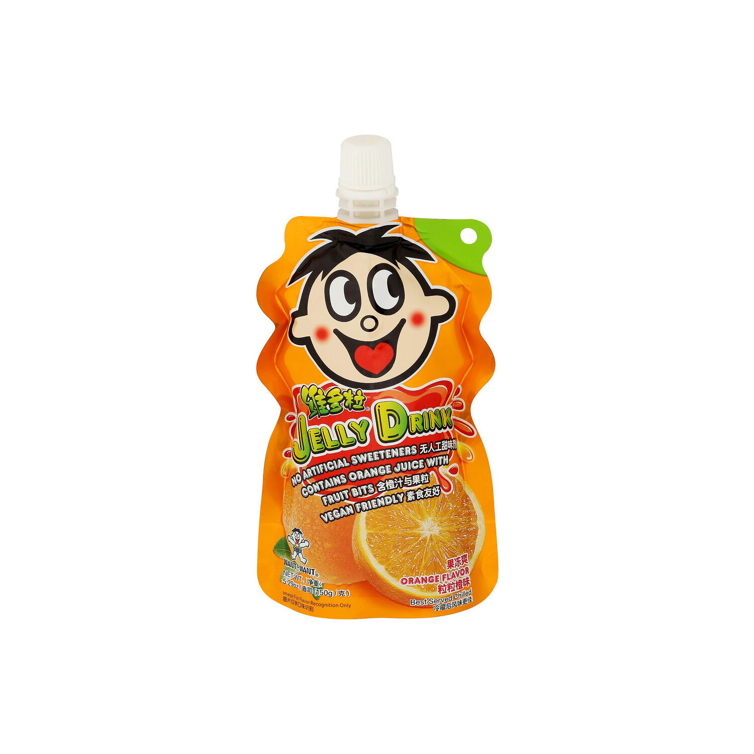 WANT-WANT Orange Jelly Drink - 5.29 Ounce Image 1 of 4