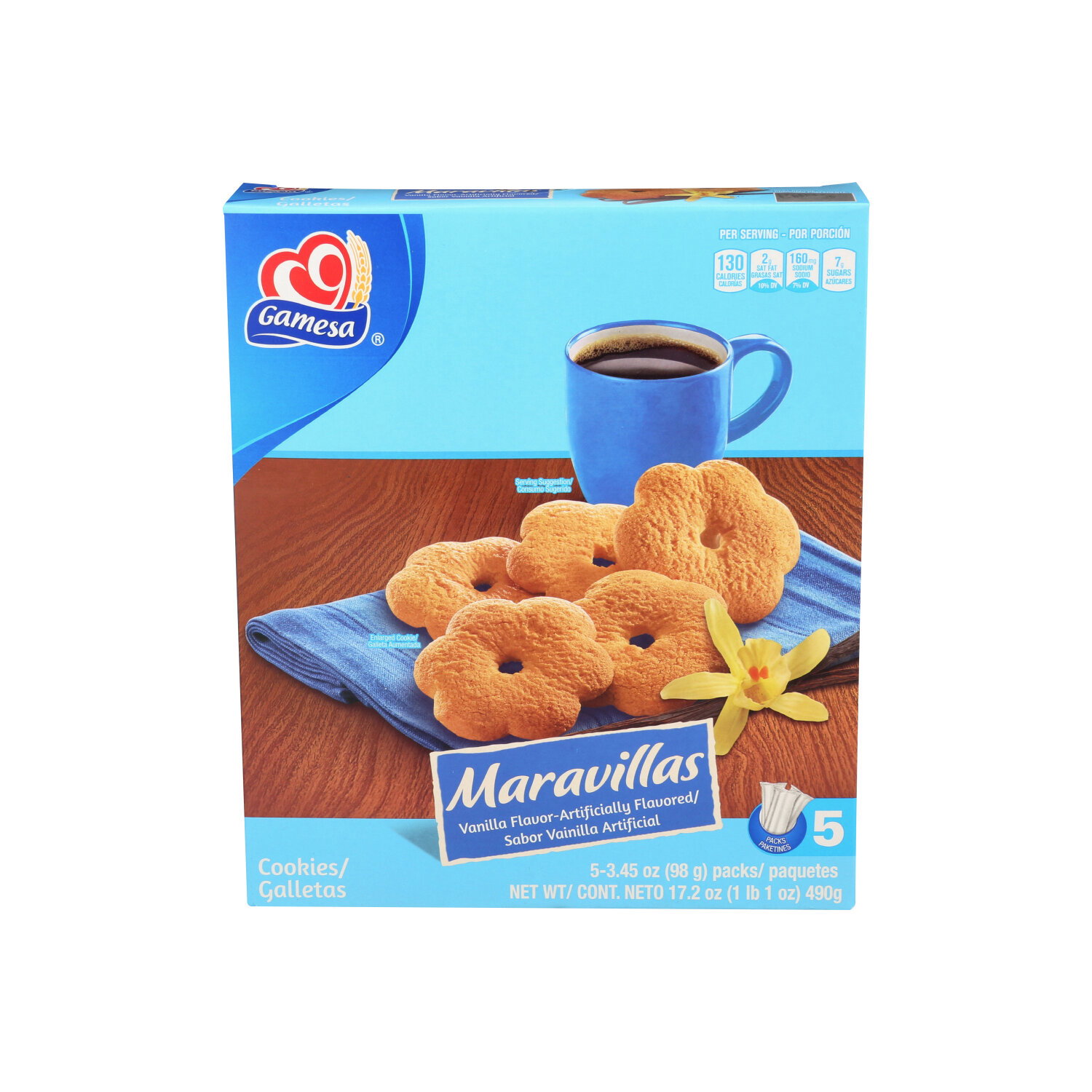 Gamesa Maravillas Vanilla Flavor - 3.44 Ounce - 5 Count Image 1 of 2