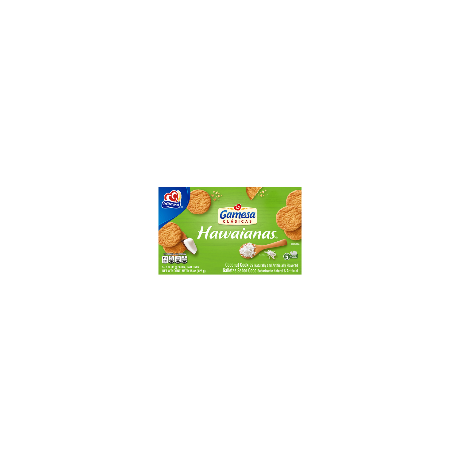 Gamesa Hawaianas Cookies Coconut Flavored - 15 Ounce Image 1 of 3