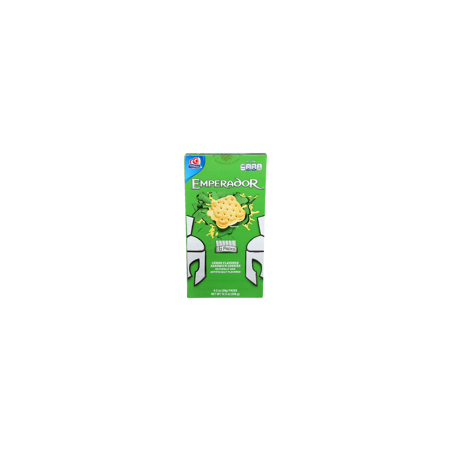 Gamesa Emperador Lemon Sandwich Cookies - 2.083 Ounce - 6 Count Image 1 of 4