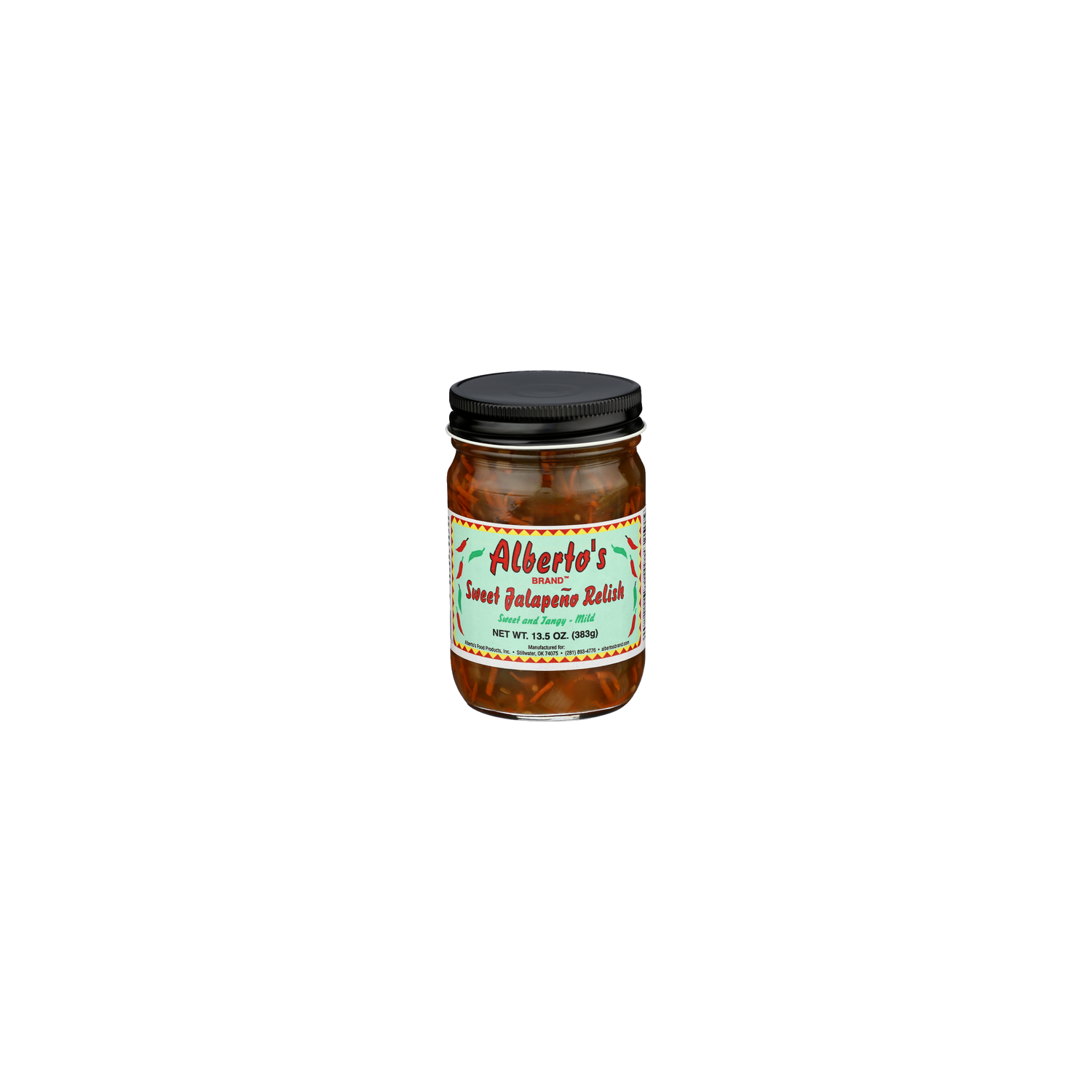 ALBERTO's Brand Sweet And Tangy Mild Jalapeno Relish - 13.5 Ounce Image 1 of 4