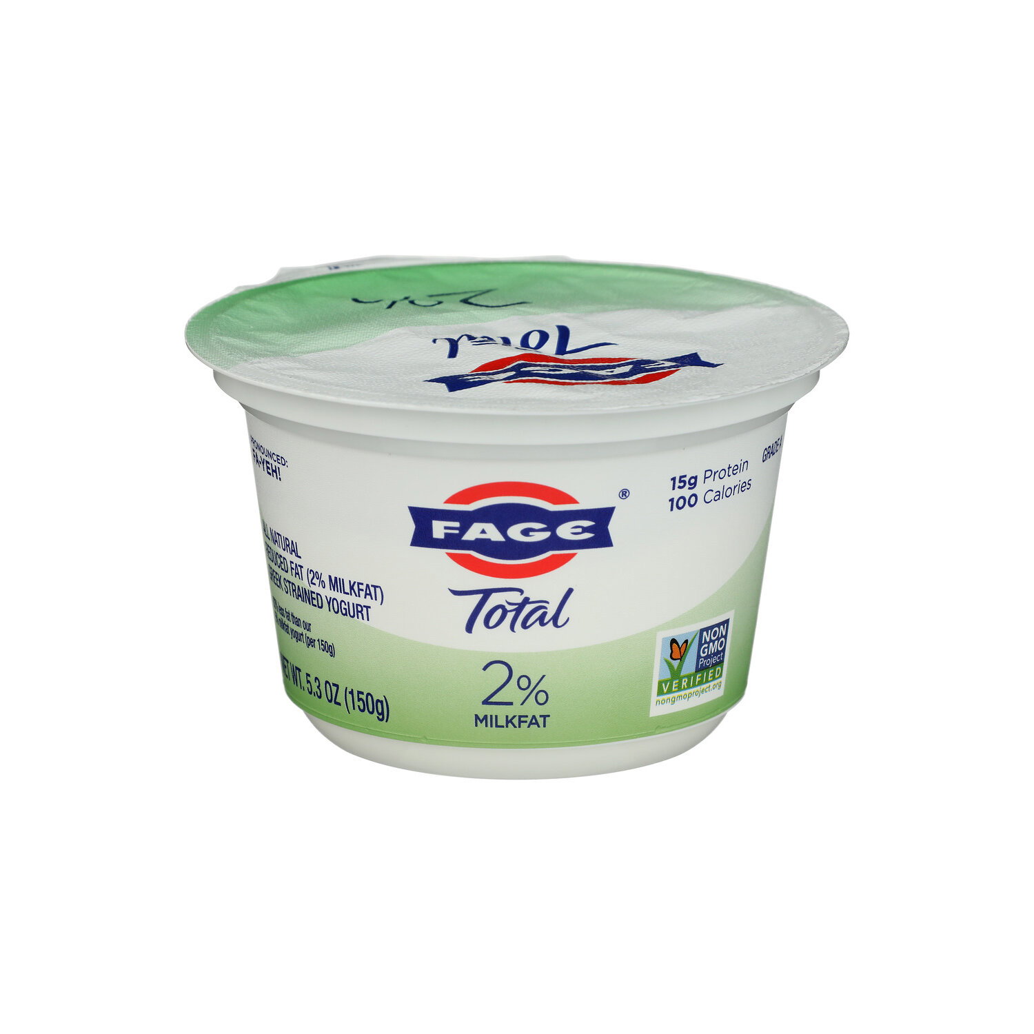 Fage Total 2% Milkfat Plain Greek Strained Yogurt - 5.3 Ounce Image 1 of 4