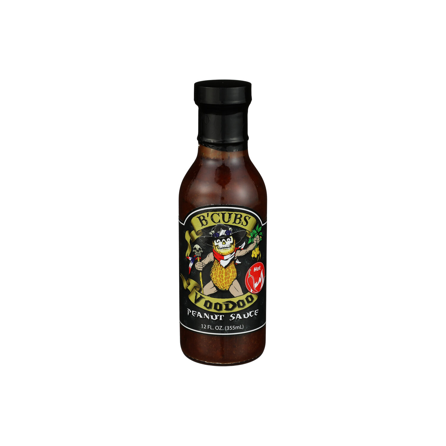 B'CUBS Voodoo Peanut Sauce Hot - 12 Fluid Ounce Image 1 of 4