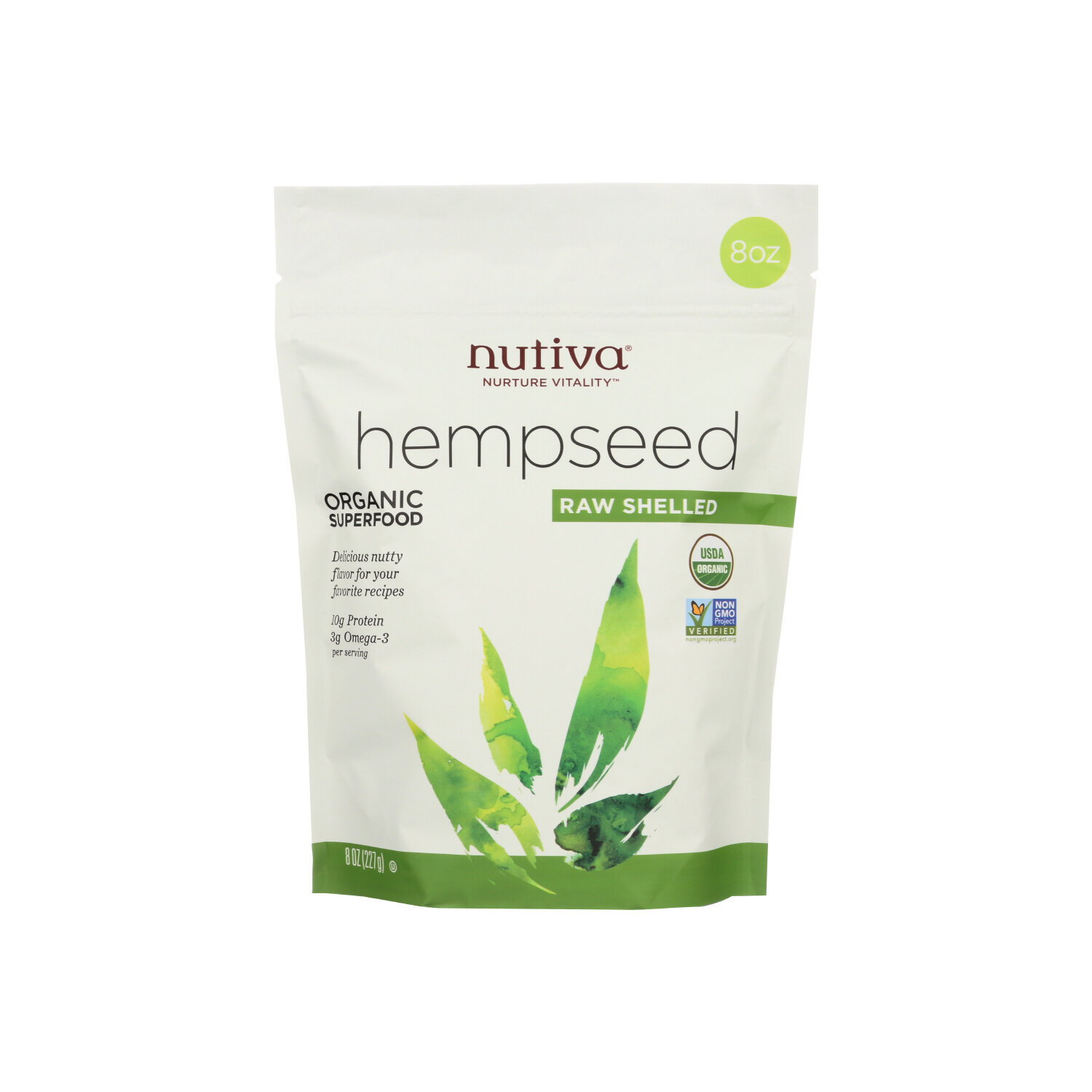 Nutiva Hempseed Raw Shelled - 8 Ounce Image 1 of 2