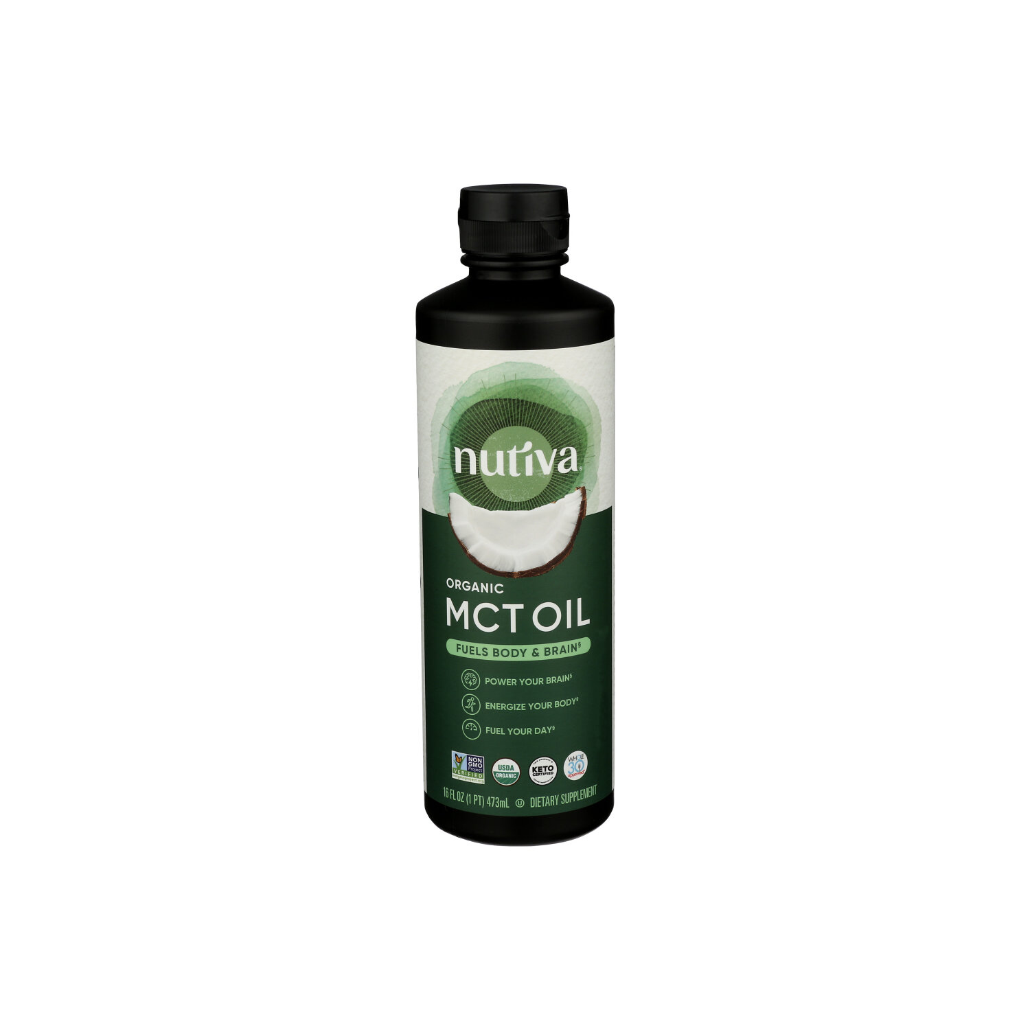 Nutiva Oil Organic Mct - 16 Fluid Ounce Image 1 of 4