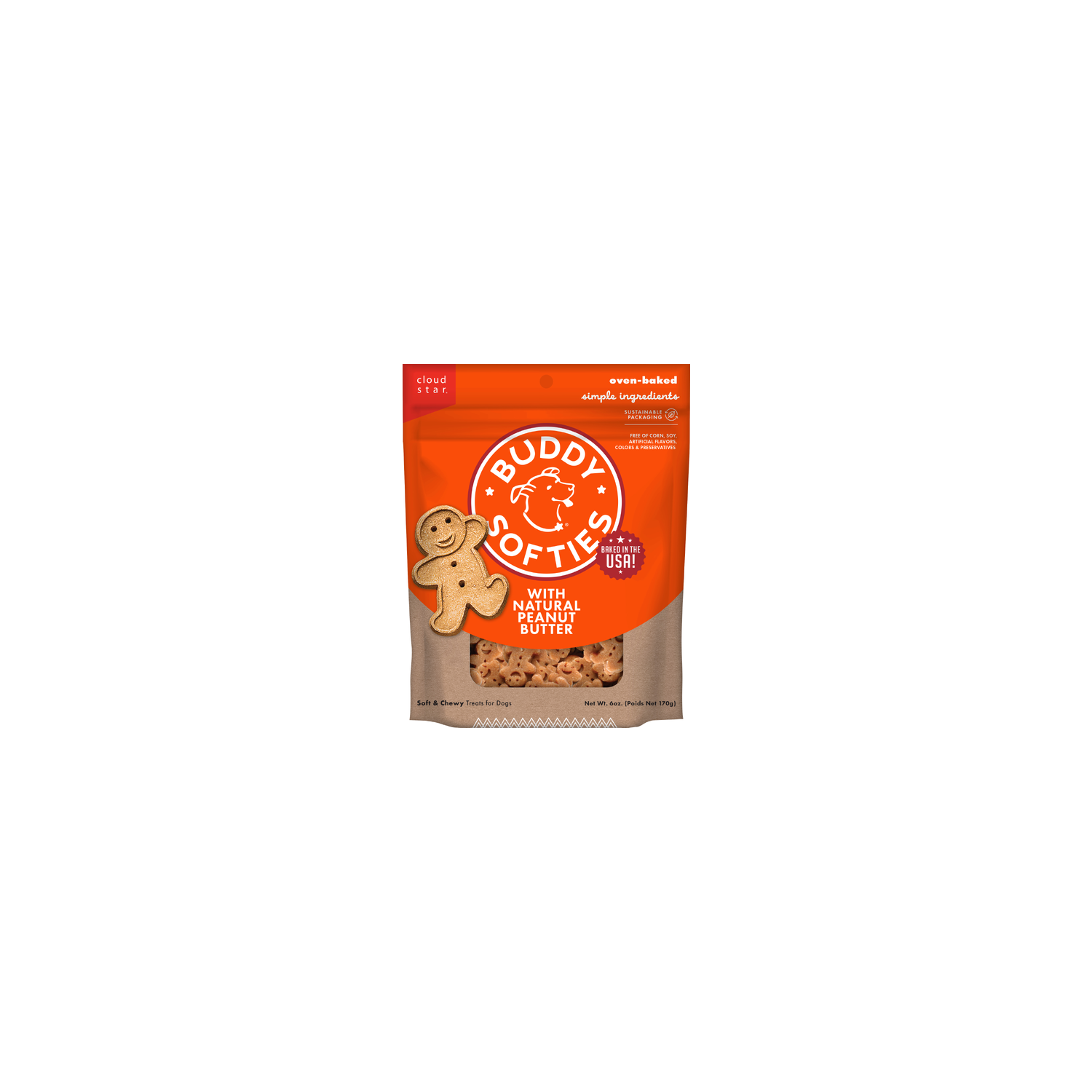Buddy Biscuits Peanut Butter Soft & Chewy Treats - 6 Ounce Image 1 of 4