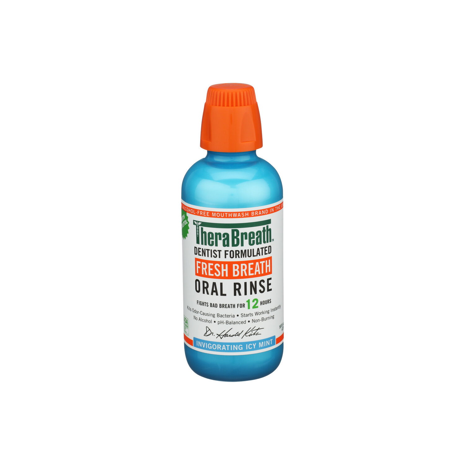 Thera Breath Invigorating Icy Mint Fresh Oral Rinse - 16 Fluid Ounce Image 1 of 3