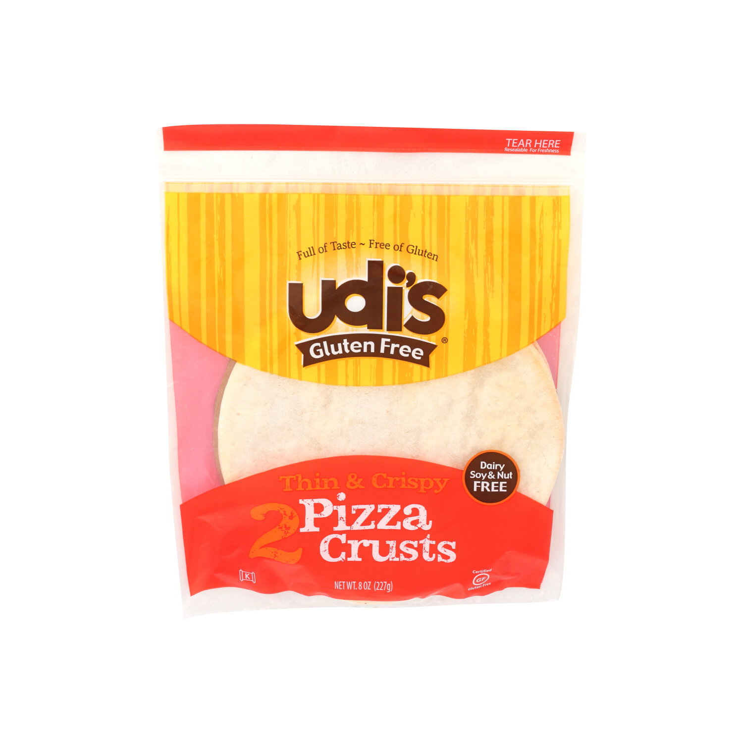 UDI's Gluten Free Pizza Crust Thin & Crispy - 4 Ounce - 2 Count Image 1 of 2