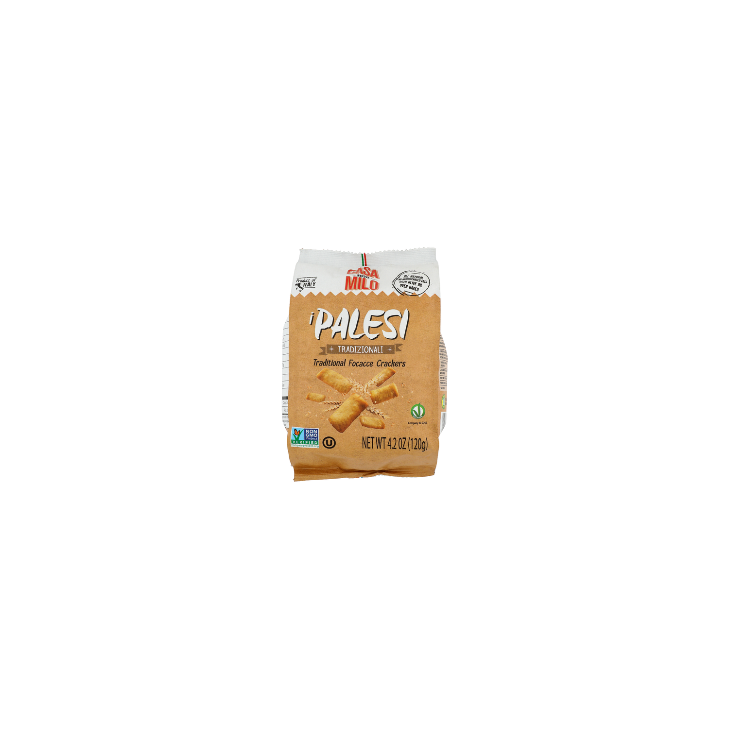 Casa Milo Palesi Traditional Foccace Crackers - 4.2 Ounce Image 1 of 4