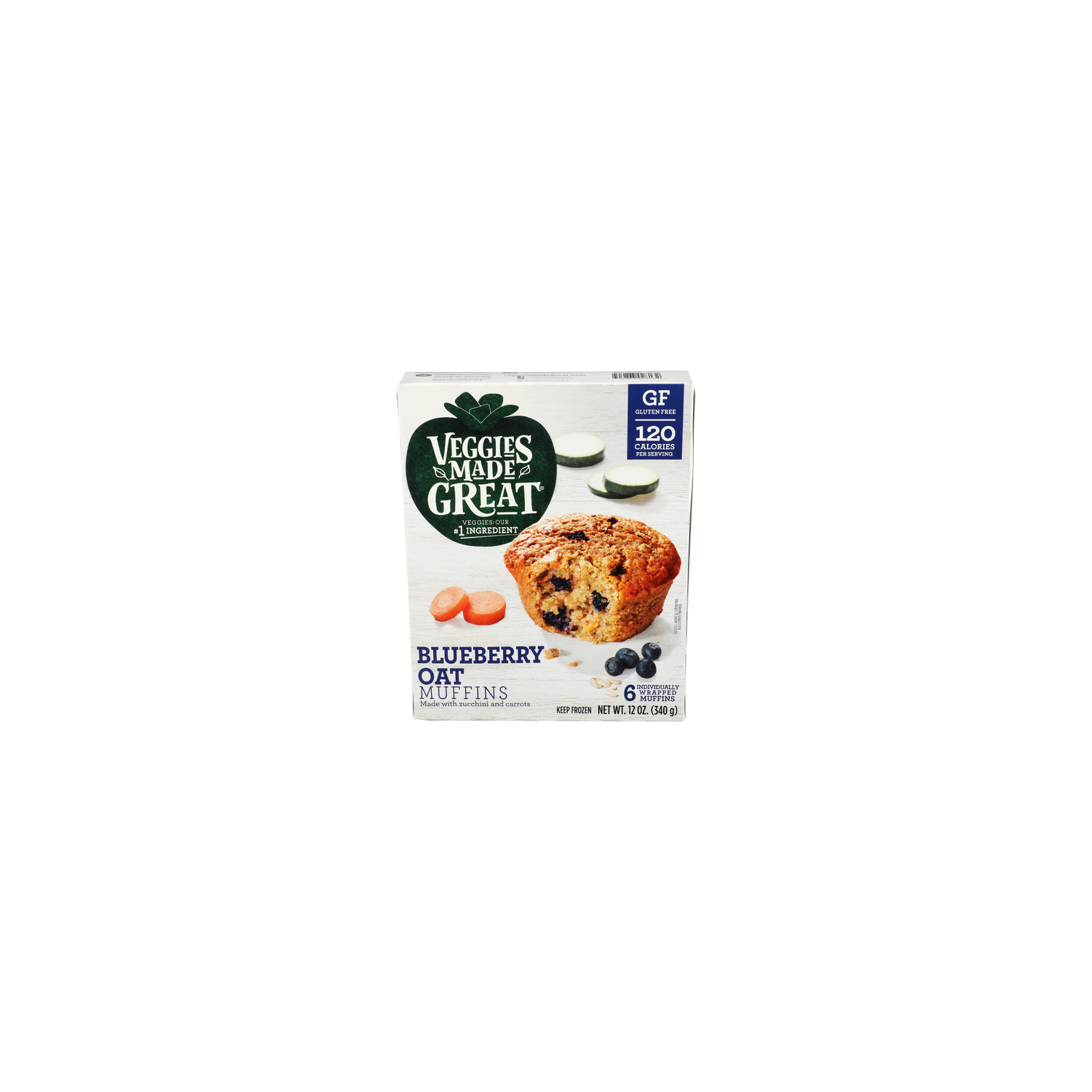 Garden Lites Blueberry Oat Muffins - 2 Ounce - 6 Count Image 1 of 4