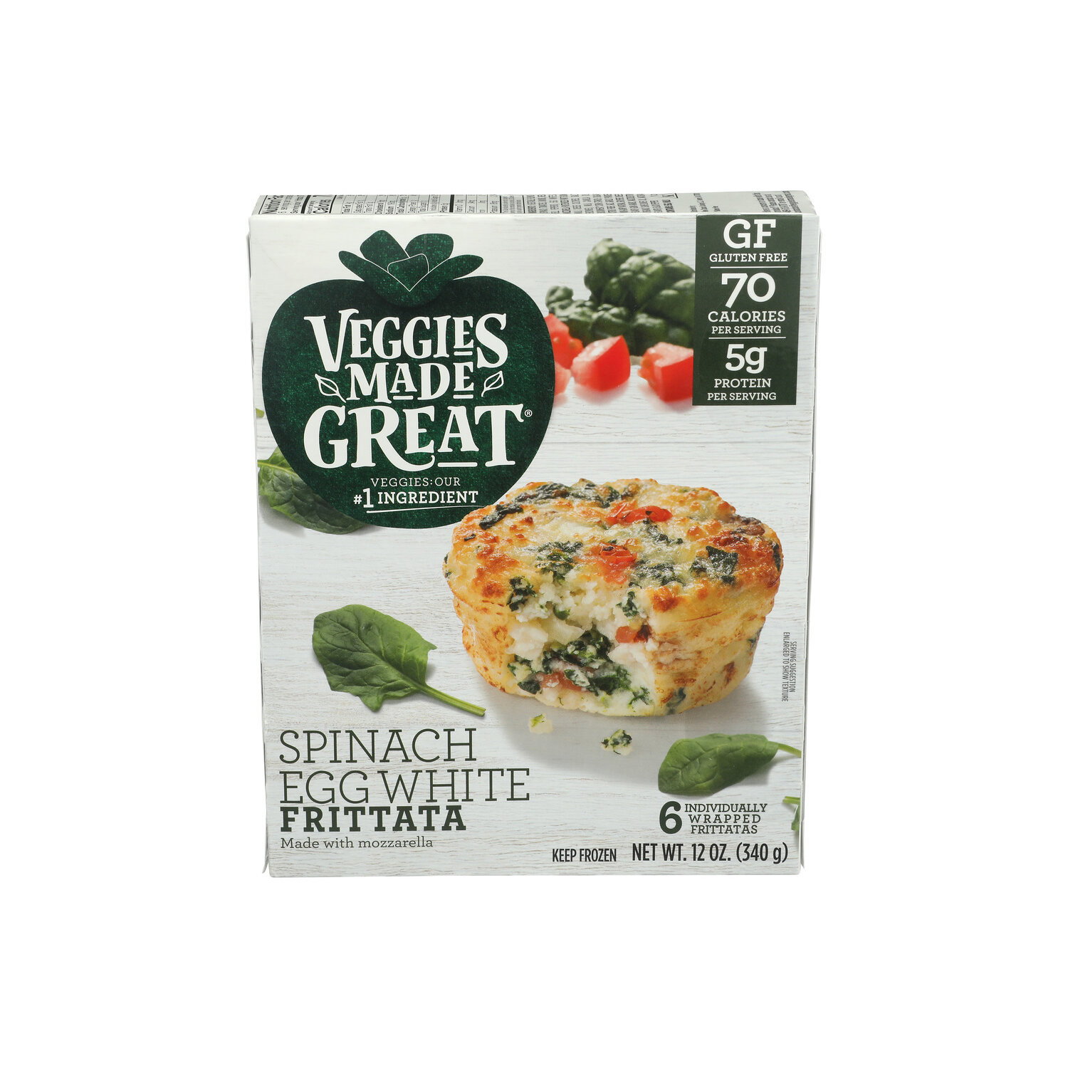 Garden Lites Spinach Egg White Frittata - 2 Ounce - 6 Count Image 1 of 4
