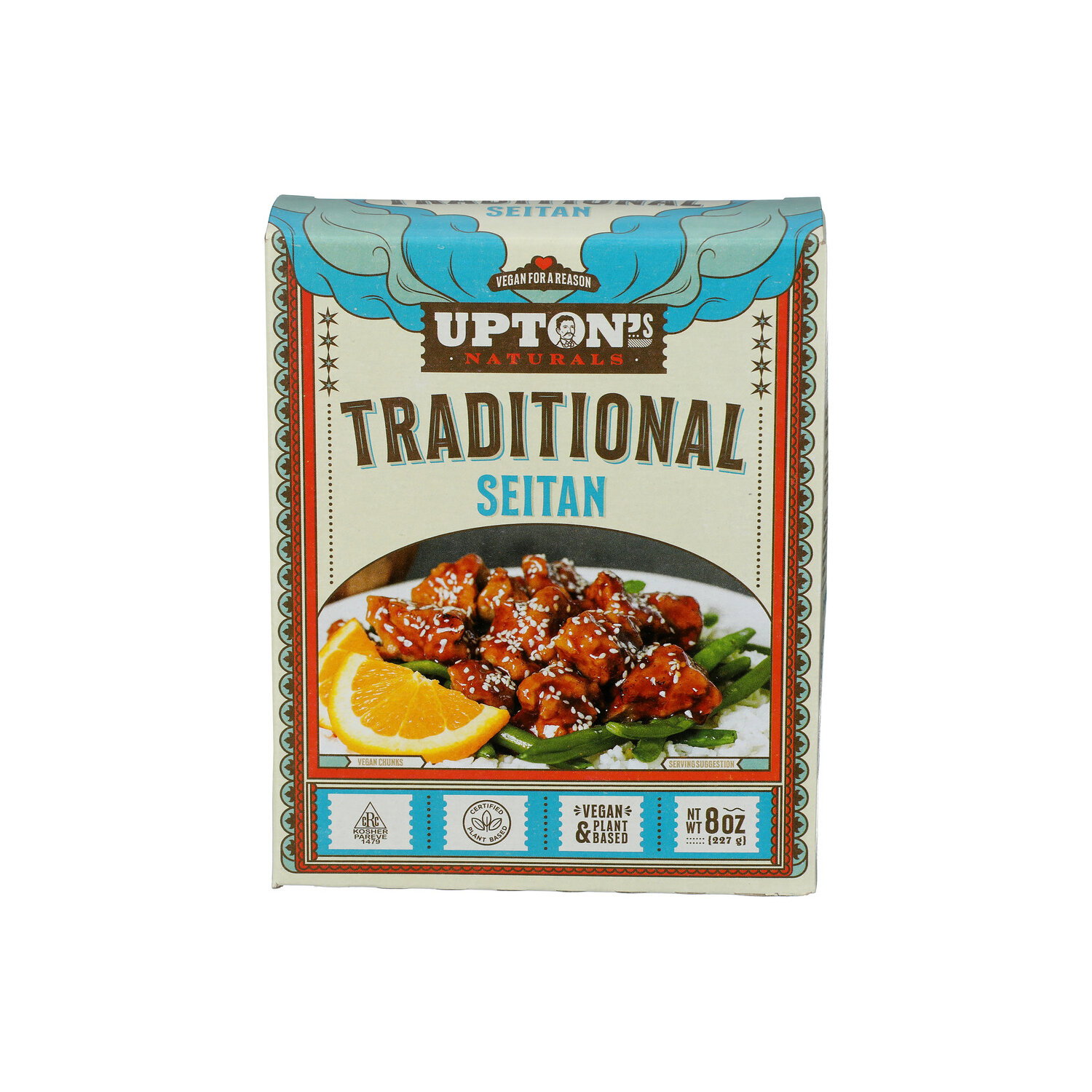 UPTON's Naturals Traditional Chunk Seitan In Chunks Style Meat Alternative - 8 Ounce Image 1 of 4