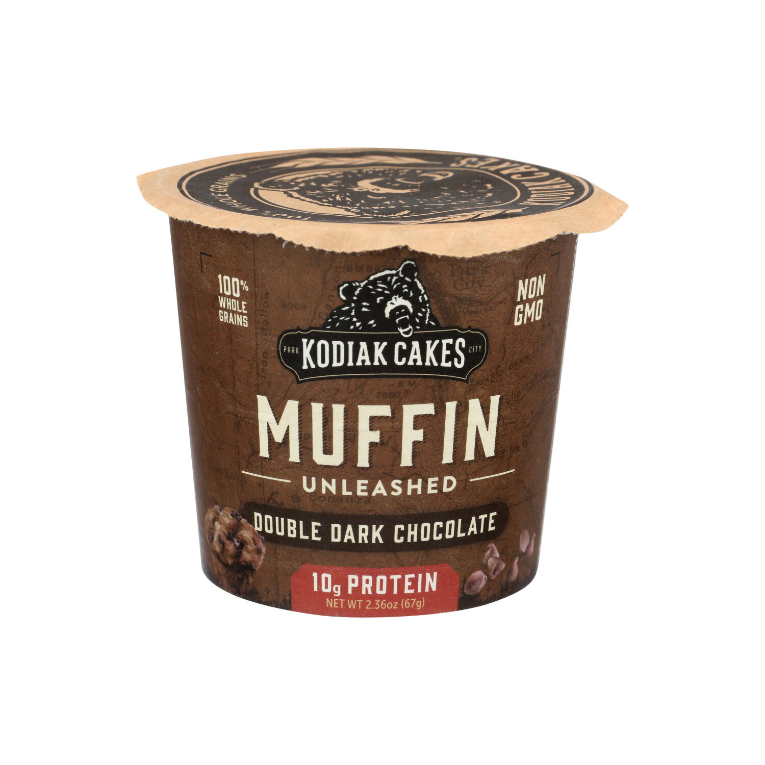 Kodiak Double Dark Chocolate Muffin Power Cup - 2.36 Ounce - 1 Count Image 1 of 3