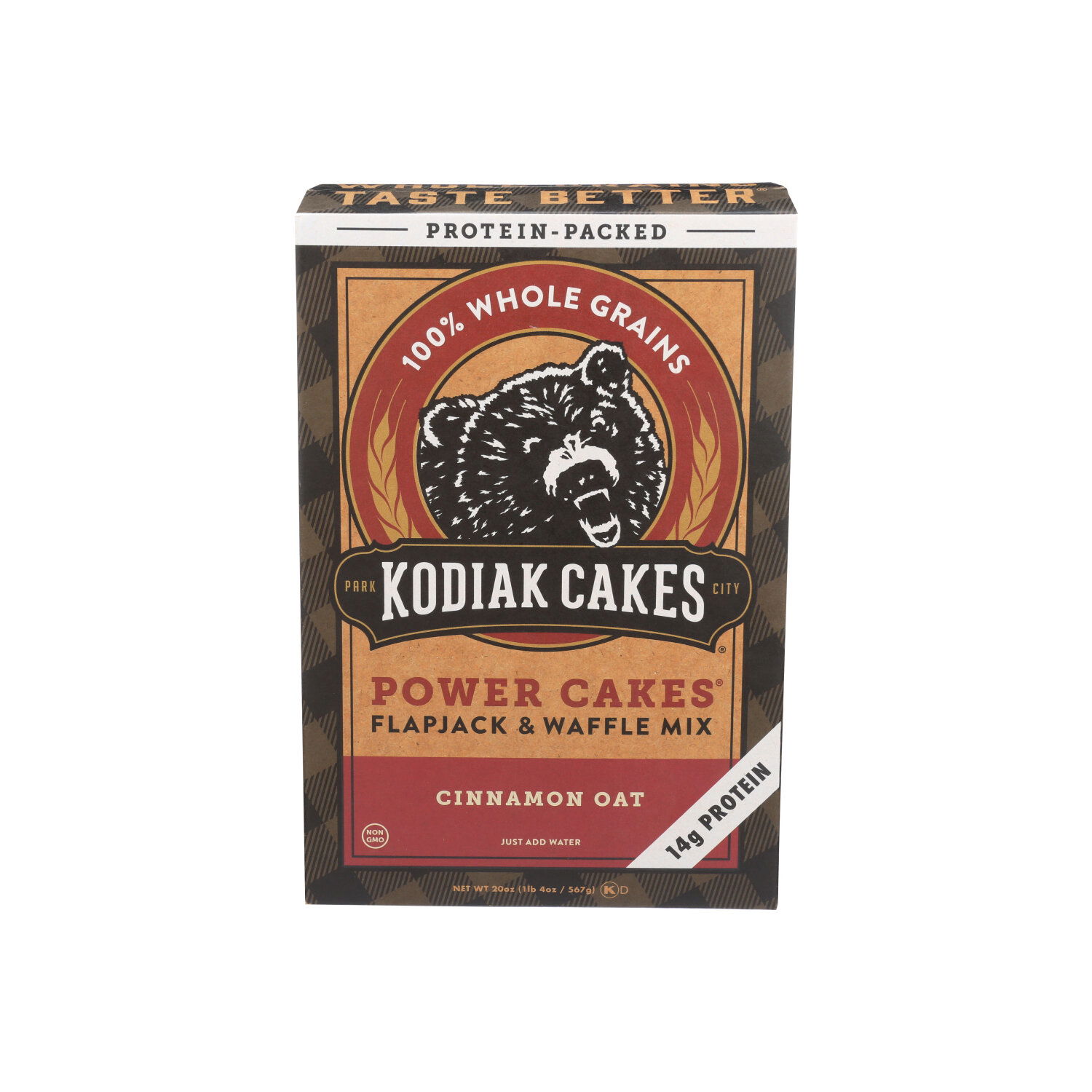 Kodiak Cinnamon Oat Power Cakes Flapjack & Waffle Mix - 20 Ounce