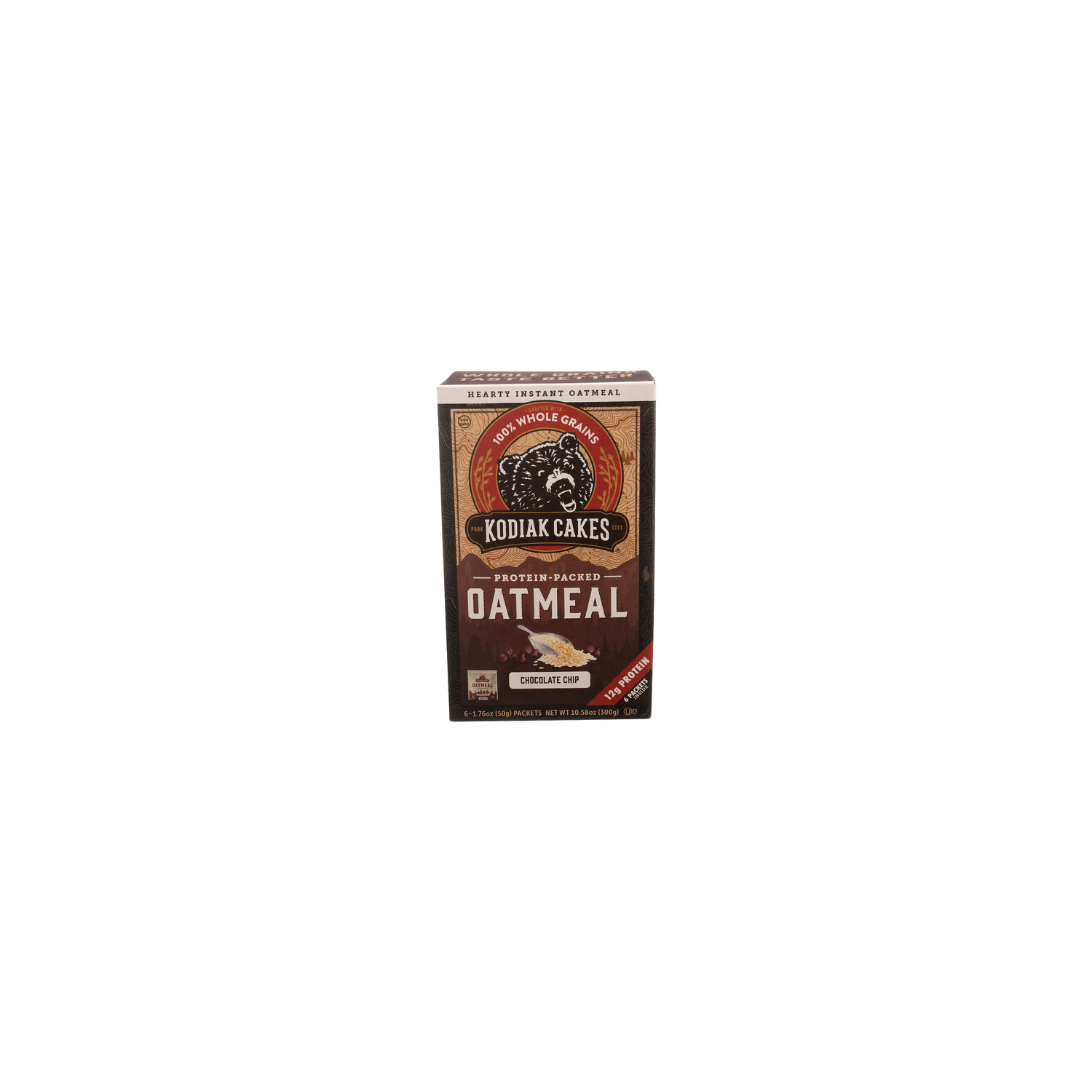 Kodiak Chocolate Chip Protein-Packed Oatmeal - 1.763 Ounce - 6 Count Image 1 of 4