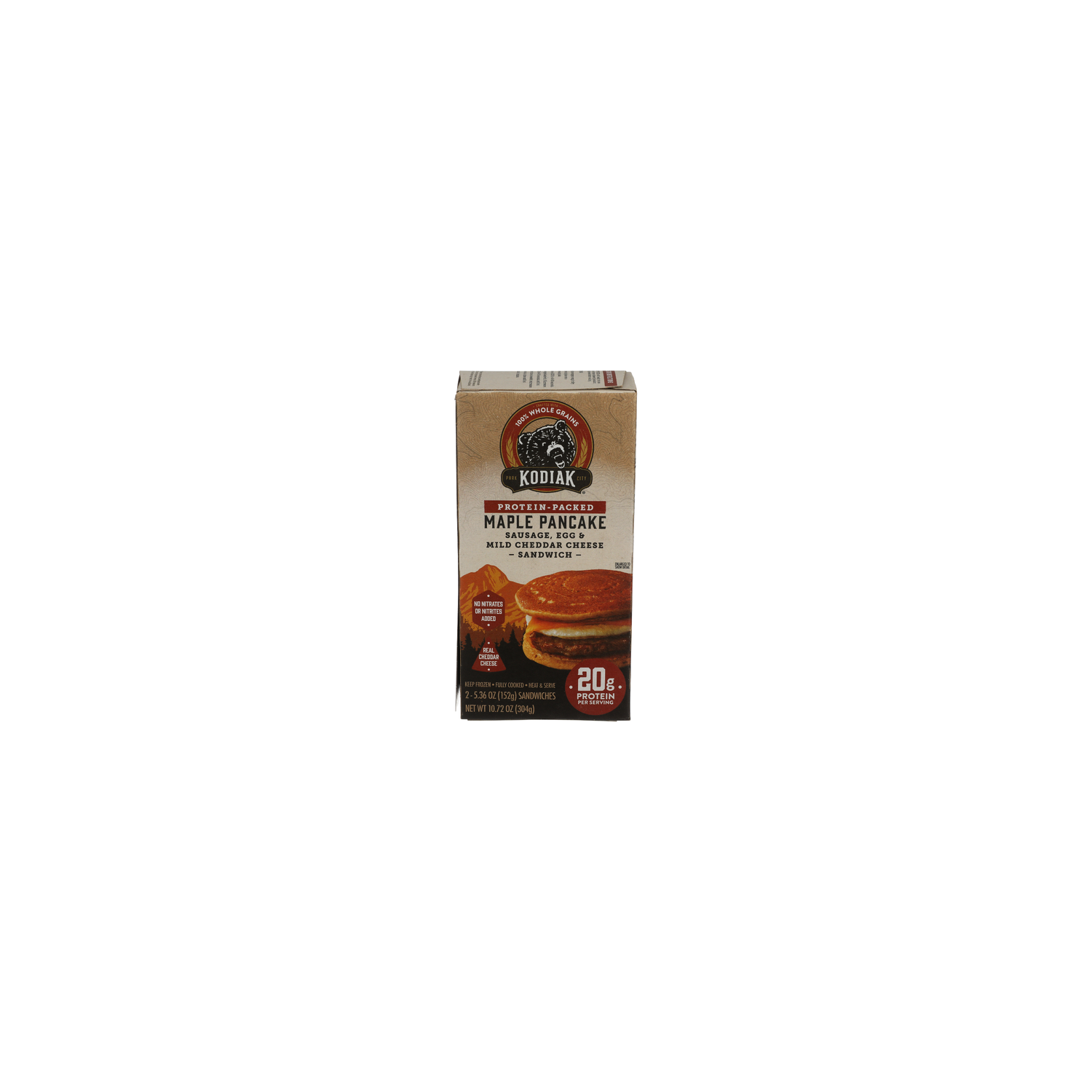Kodiak Sauasge & Cheddar Cheese Frozen Sandwiches - 5.36 Ounce - 2 Count Image 1 of 4