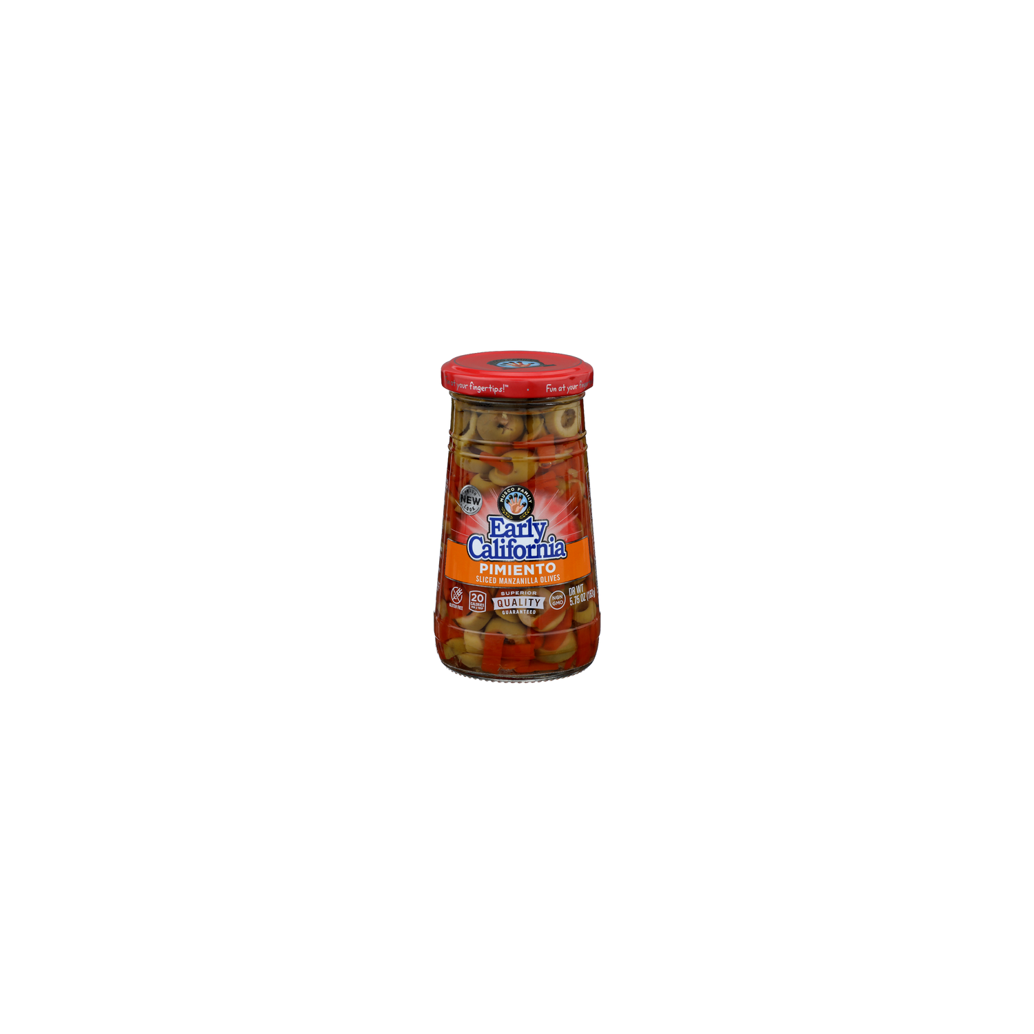 Musco Family Pearls Early California Pimiento Stuffed Manzanilla Olives - 5.75 Ounce Image 1 of 4
