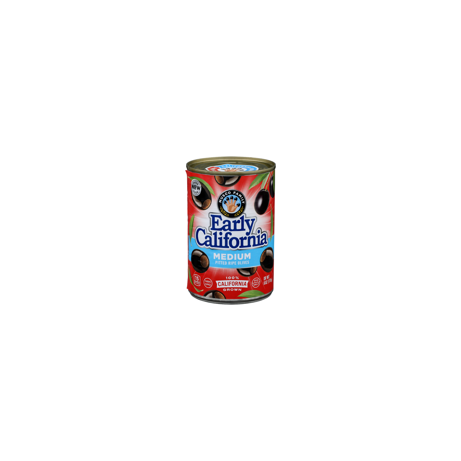 Musco Family Early California Medium Pitted Ripe Olives - 6 Ounce Image 1 of 4