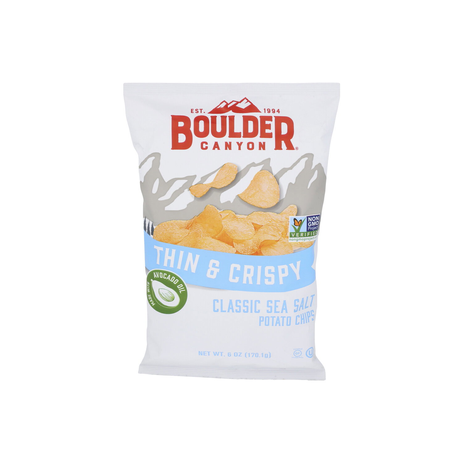 Boulder Canyon Sea Salt Thin & Crispy Potato Chips - 6 Ounce Image 1 of 4