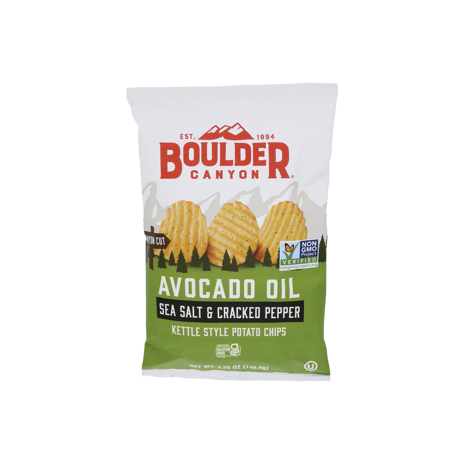 Boulder Canyon Sea Salt And Pepper Kettle Chips Avocado Oil Avacado Cracked - 5.25 Ounce Image 1 of 4