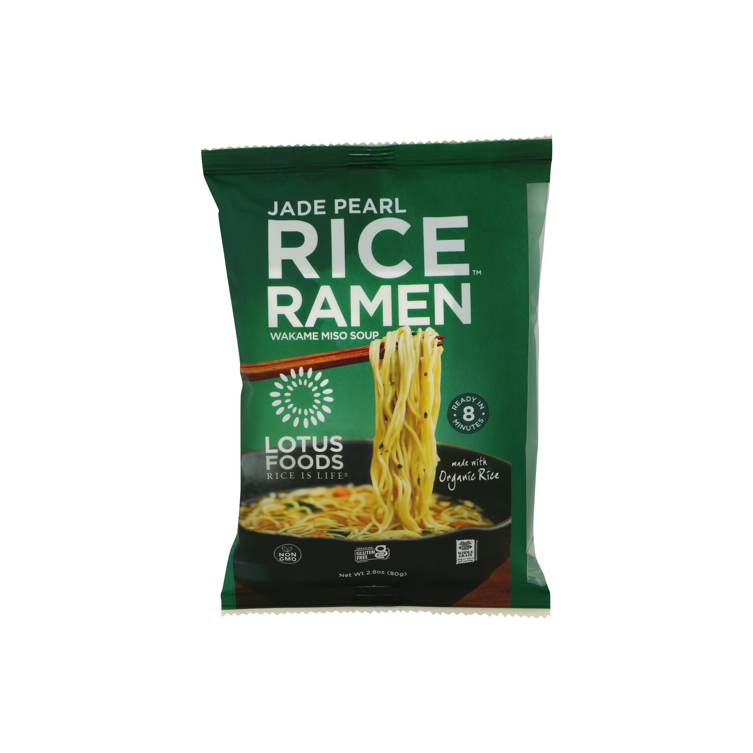 Lotus Foods Wakame Miso Rice Ramen Jade Pearl With Soup - 2.8 Ounce Image 1 of 4