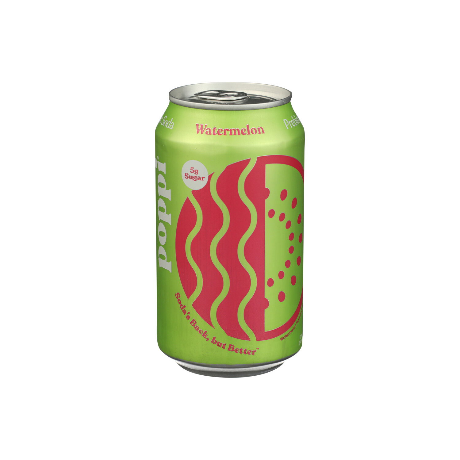 Poppi Watermelon Prebiotic Soda - 12 Fluid Ounce Image 1 of 4