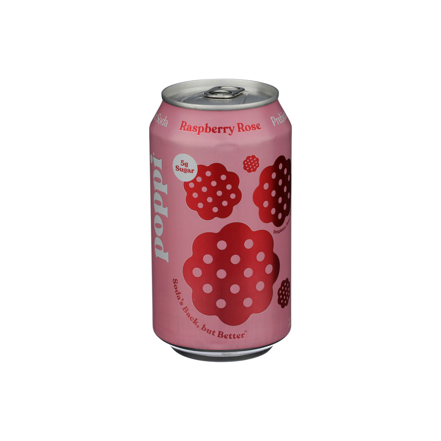 Poppi Raspberry, Lemon Raspberry Rose Carbonated Soft Drink And