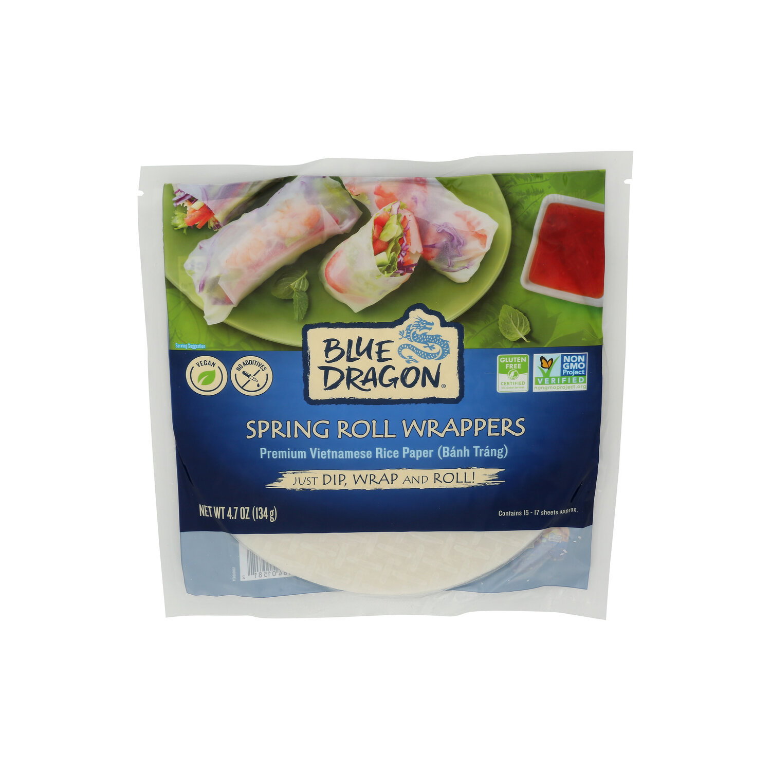 Blue Dragon Spring Roll Rice Wrappers - 4.7 Ounce Image 1 of 4