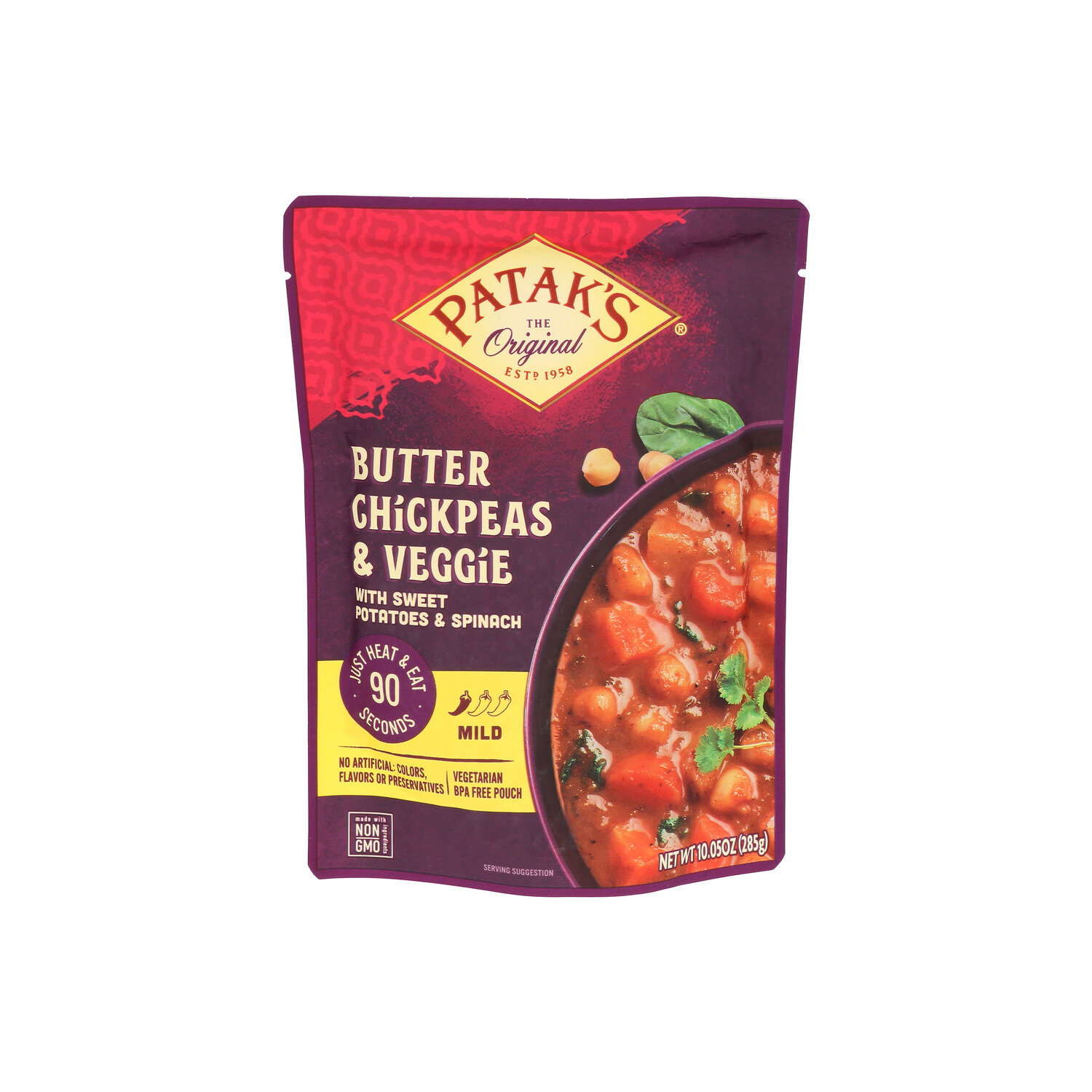 PATAK'S Butter Chickpeas & Veggies - 10.05 Ounce Image 1 of 4