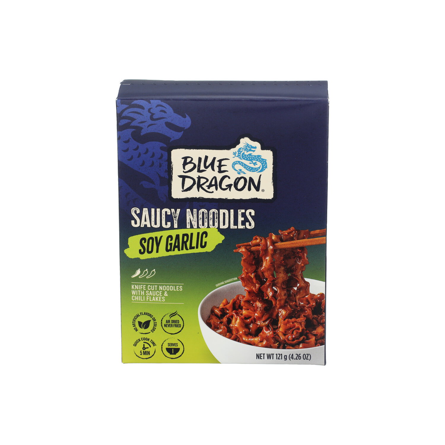 Blue Dragon Soy Garlic Saucy Noodles - 121 Gram Image 1 of 4