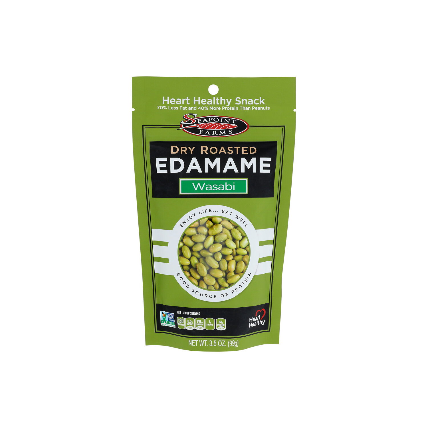 Seapoint Farms Dry Roasted Edamame Wasabi - 3.5 Ounce Image 1 of 4