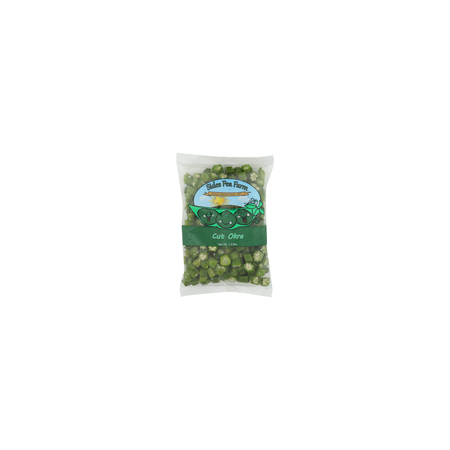 Sides Pea Farm Cut Okra - 1.5 Pound Image 1 of 3