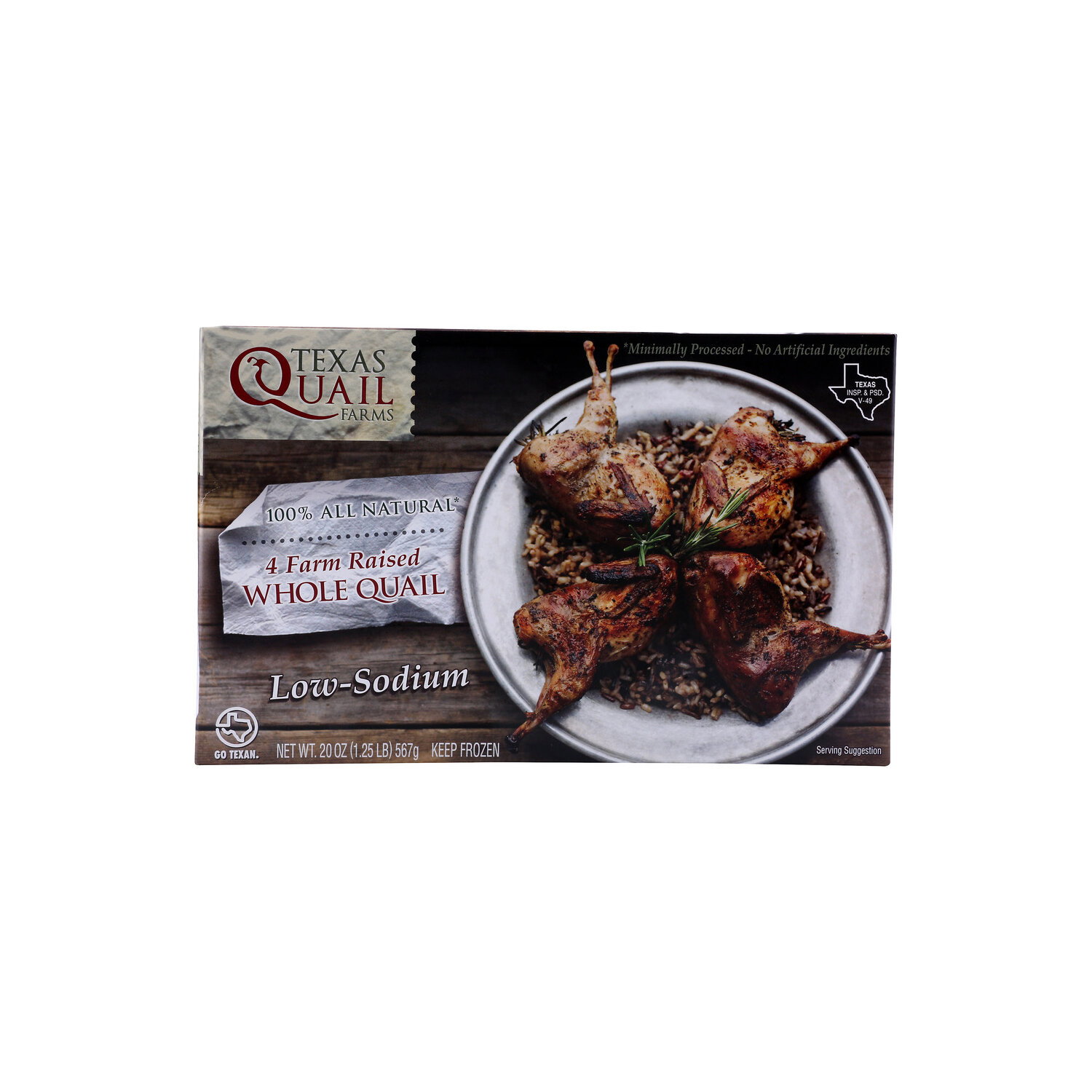 Texas Quail Farms Farm Raised Whole Quail - 5 Ounce - 4 Count Image 1 of 4