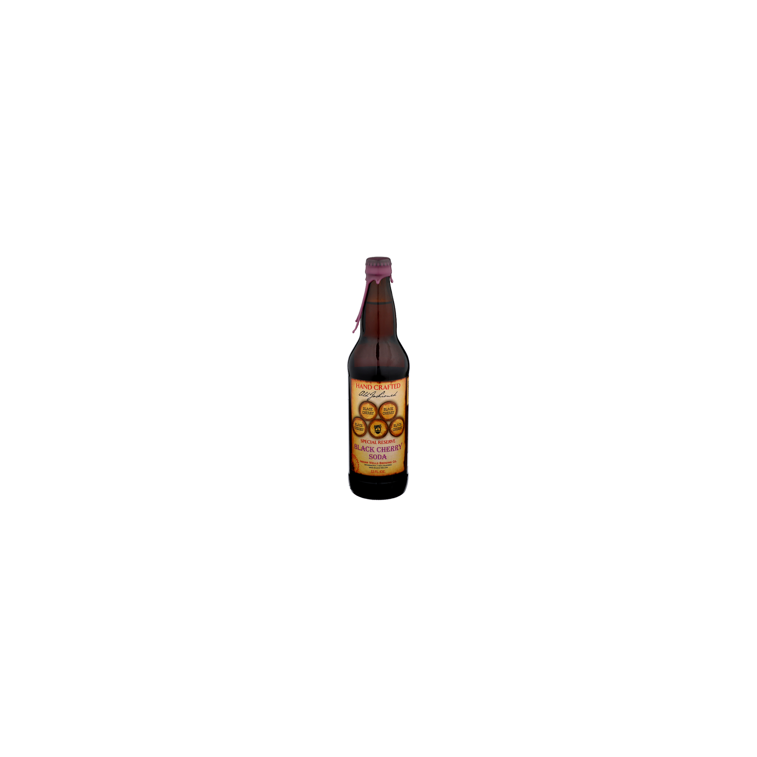 Indian Wells Brewing CO. Black Cherry Old Fashioned Soda - 22 Fluid Ounce Image 1 of 4